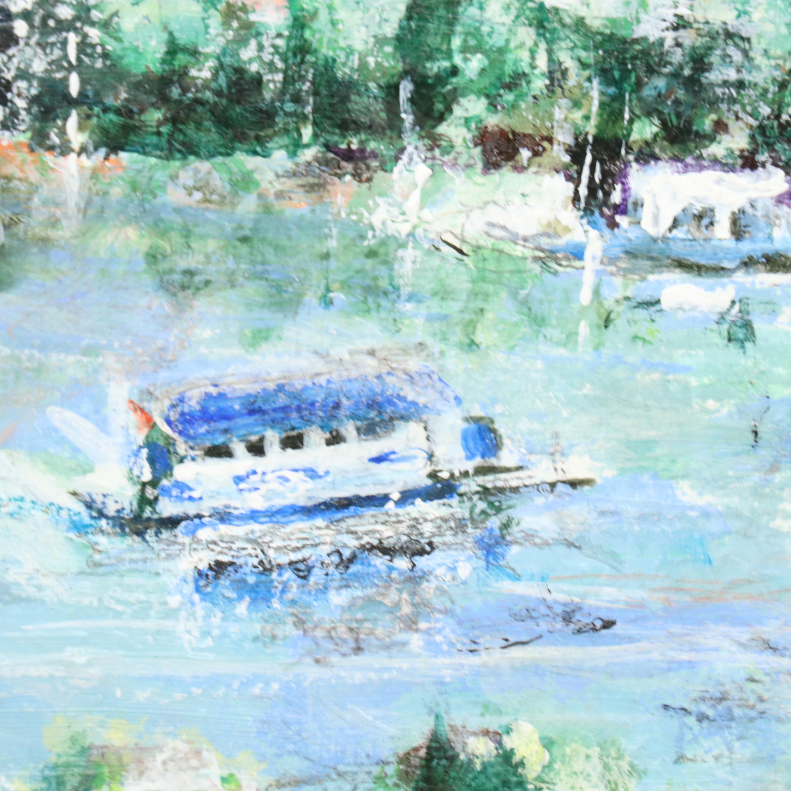 Joyce S. Friedeman Impressionist Style Oil Painting "View from Eden Park"