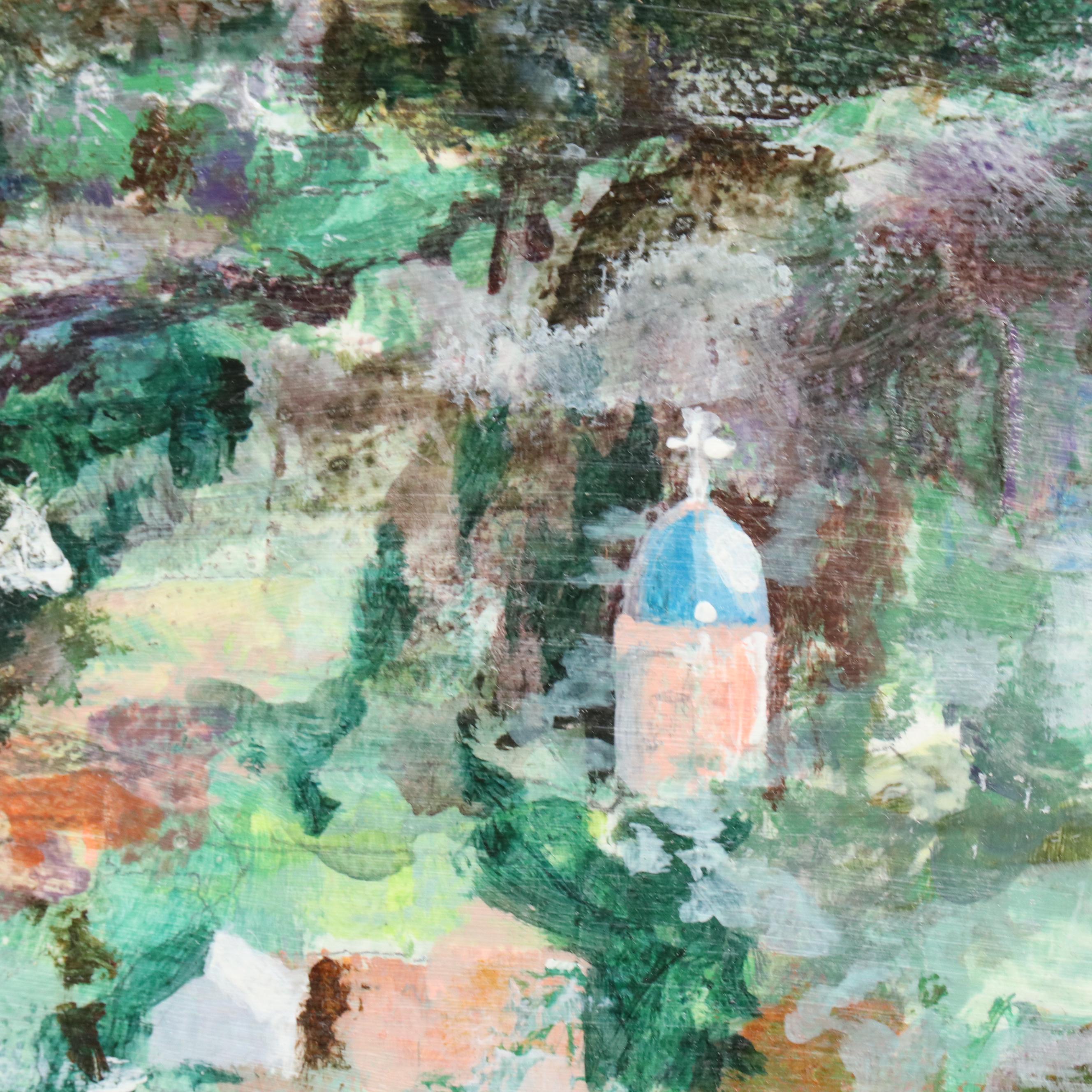 Joyce S. Friedeman Impressionist Style Oil Painting "View from Eden Park"