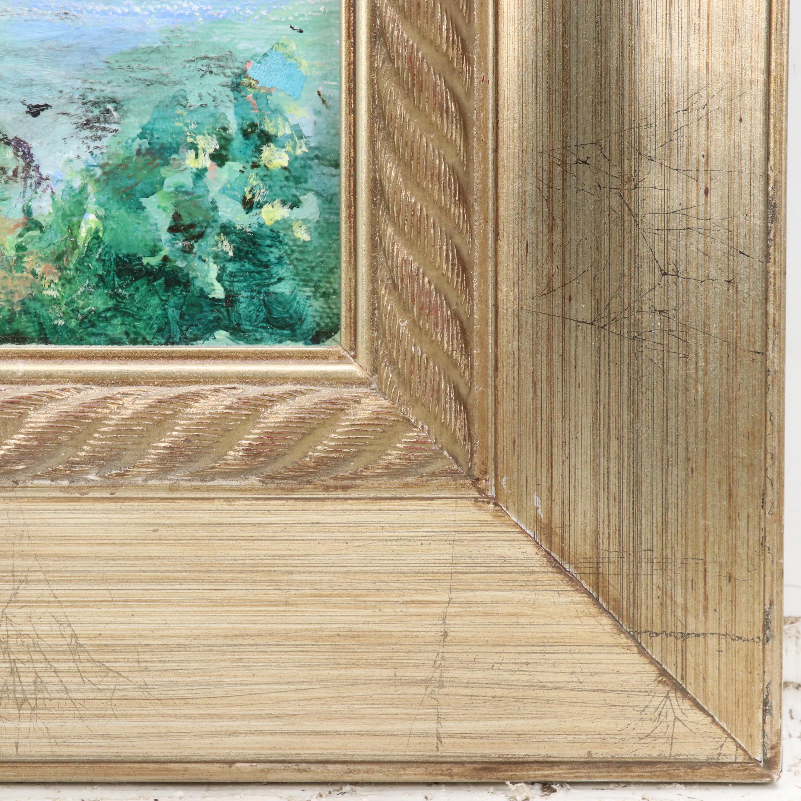 Joyce S. Friedeman Impressionist Style Oil Painting "View from Eden Park"