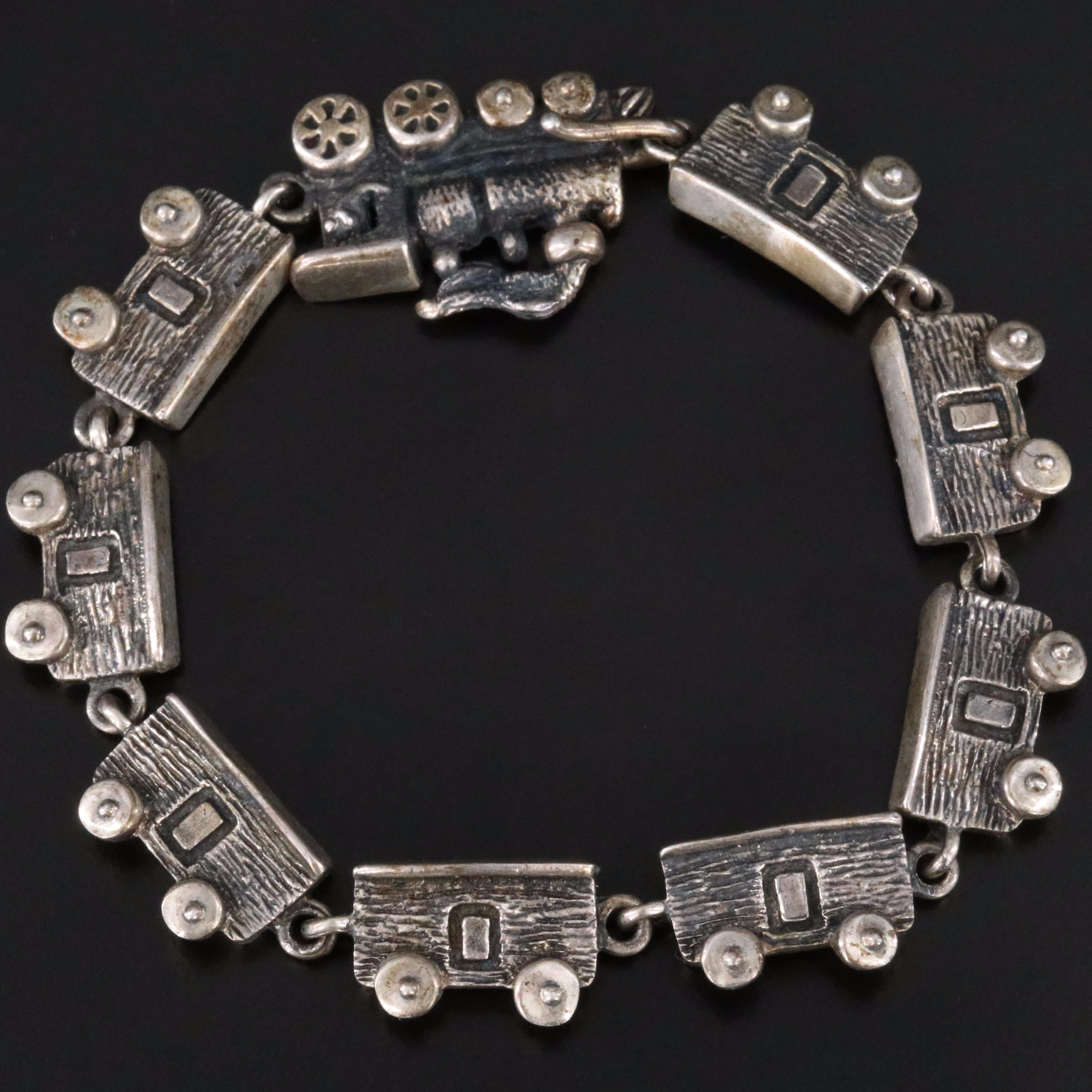 Sterling Train Bracelet
