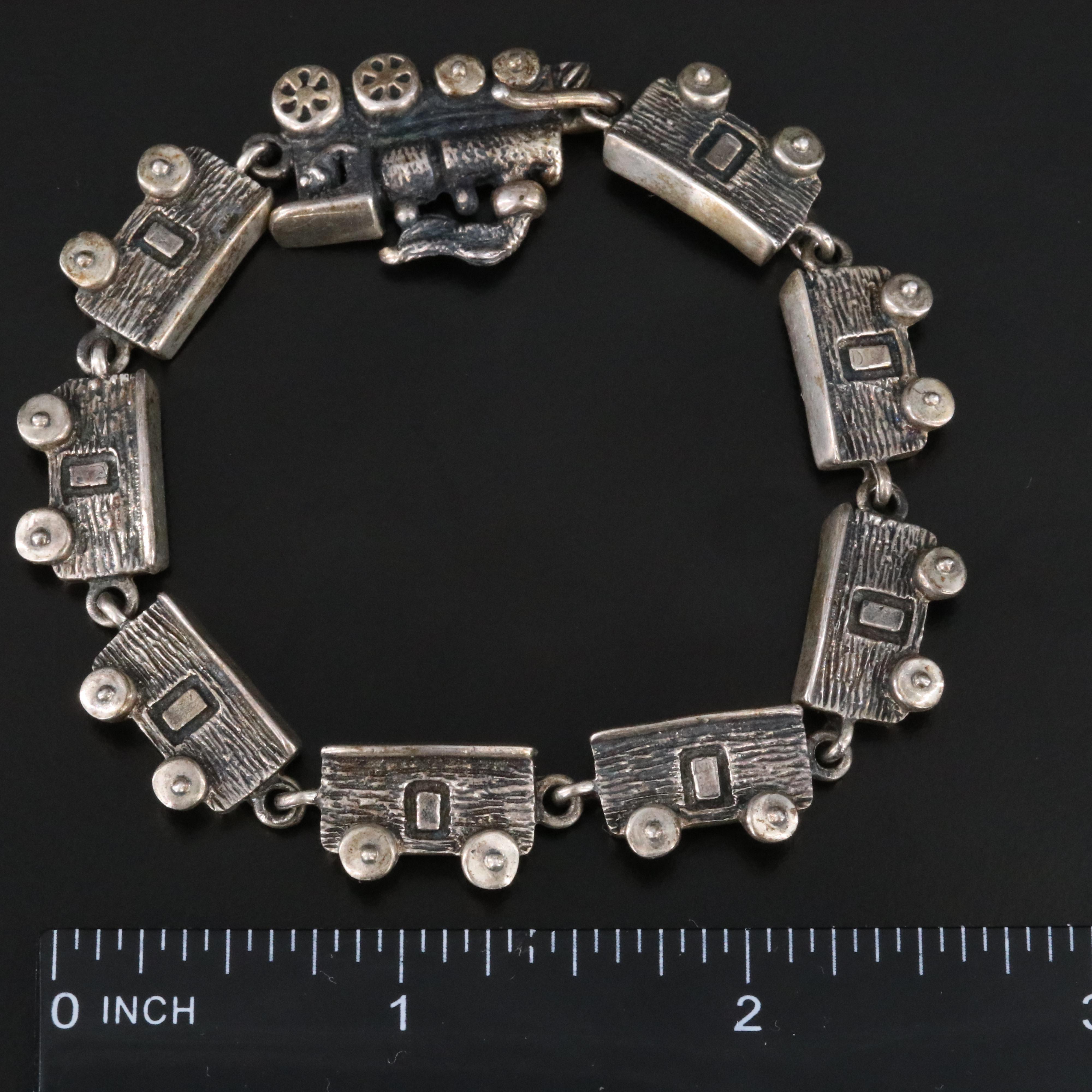 Sterling Train Bracelet