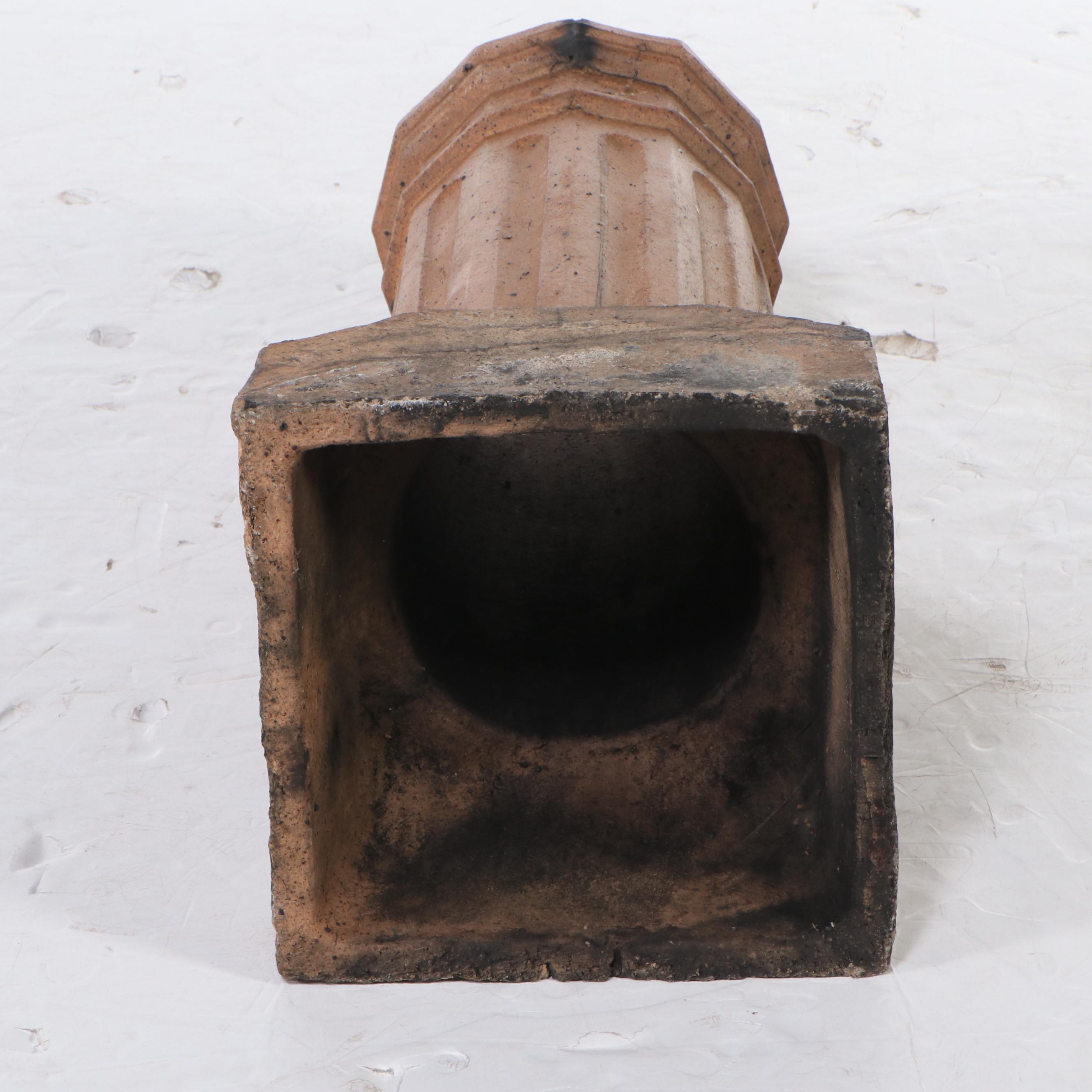 Victorian Terracotta Chimney Pot, Late 19th to Early 20th Century