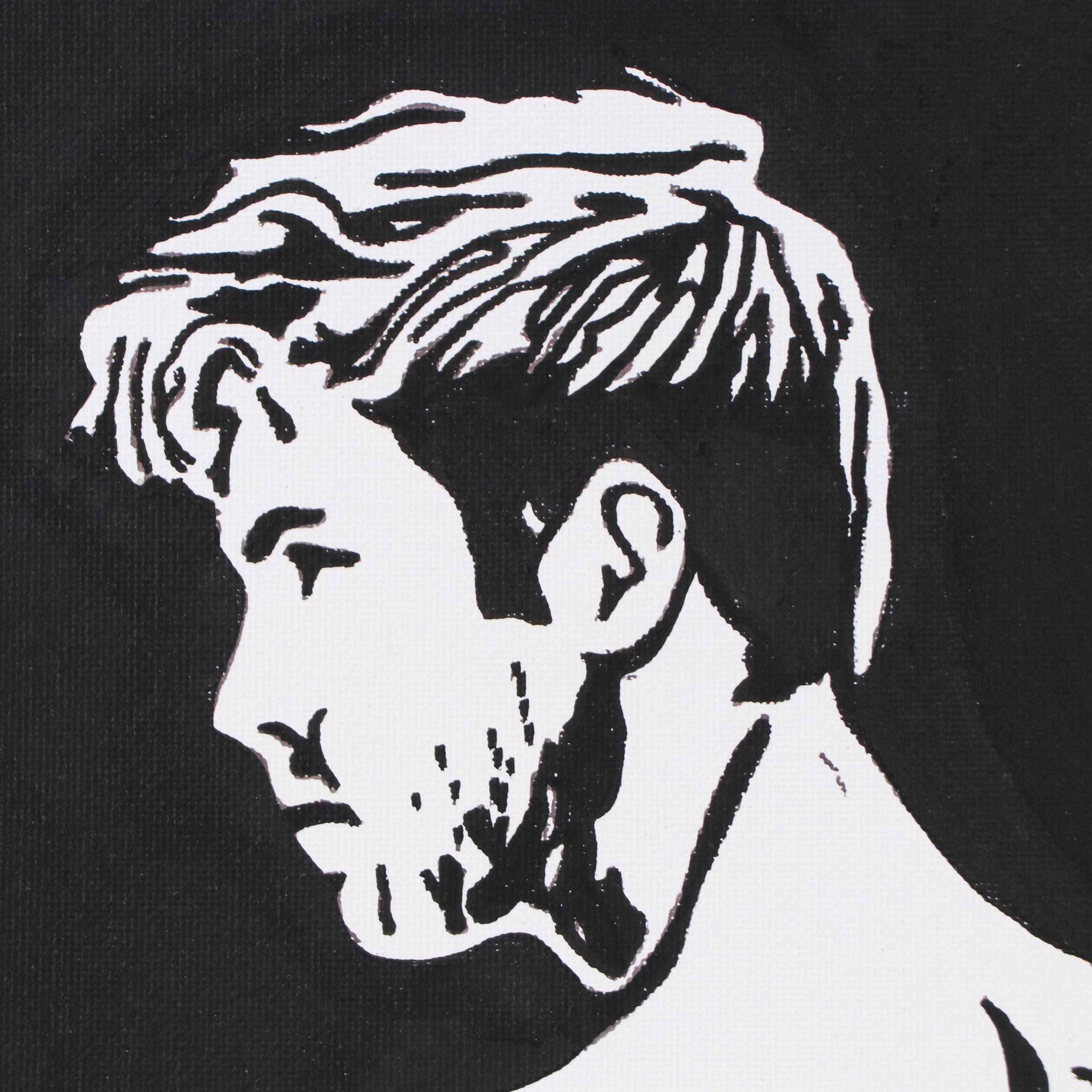 deSanto Stylized Figural Stylized Acrylic Painting, 2025