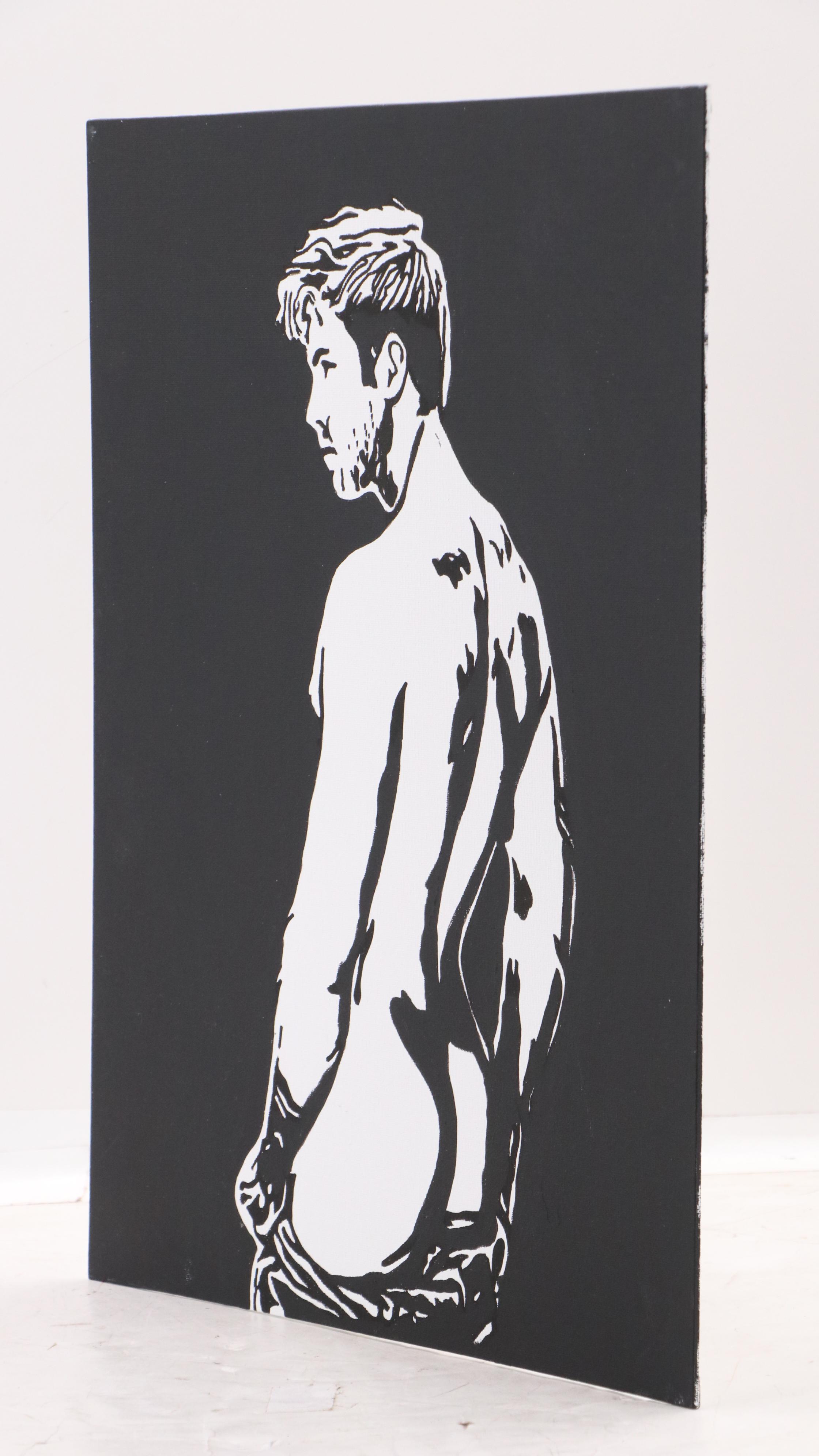 deSanto Stylized Figural Stylized Acrylic Painting, 2025