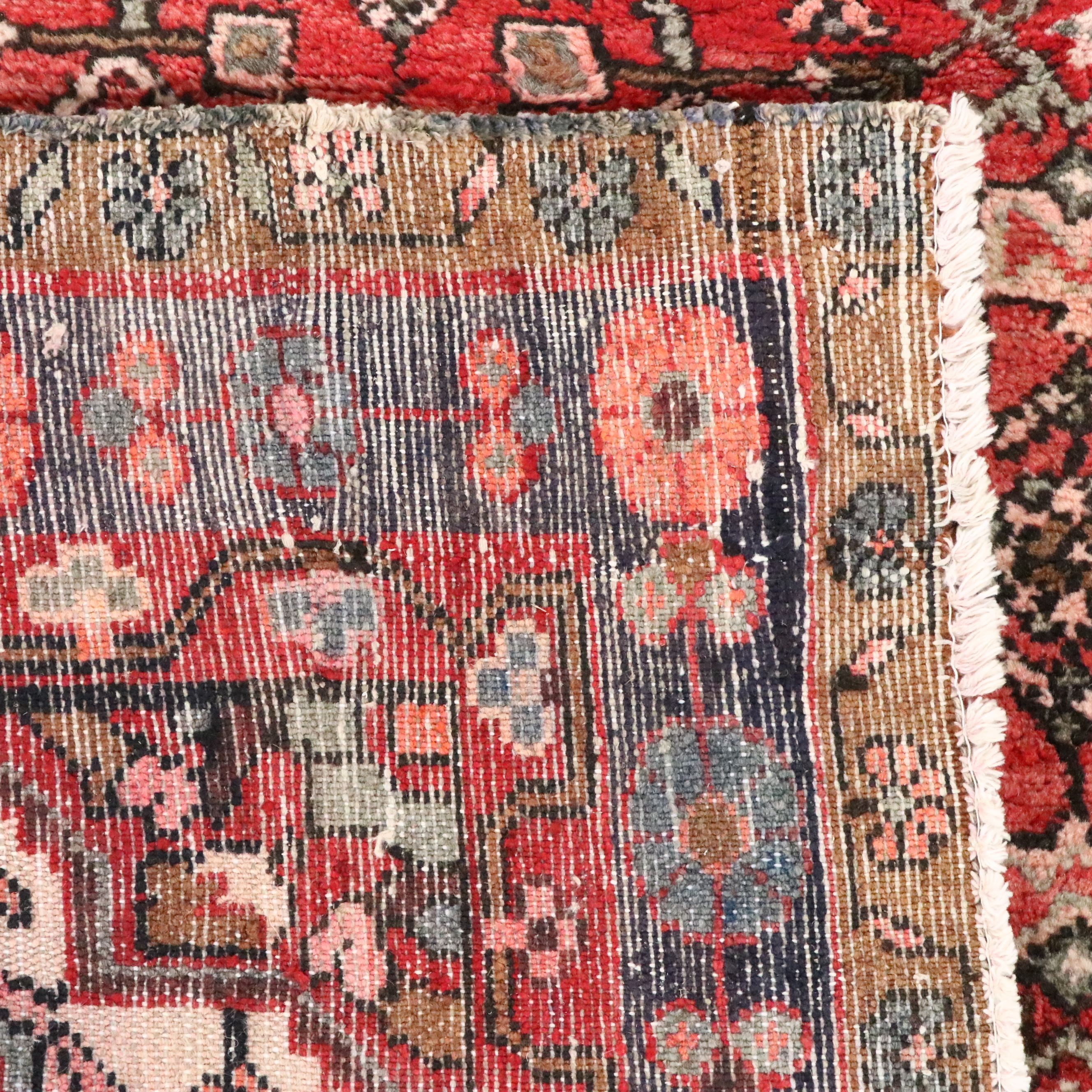 4'5 x 9'9 Hand-Knotted Persian Hamadan Area Rug