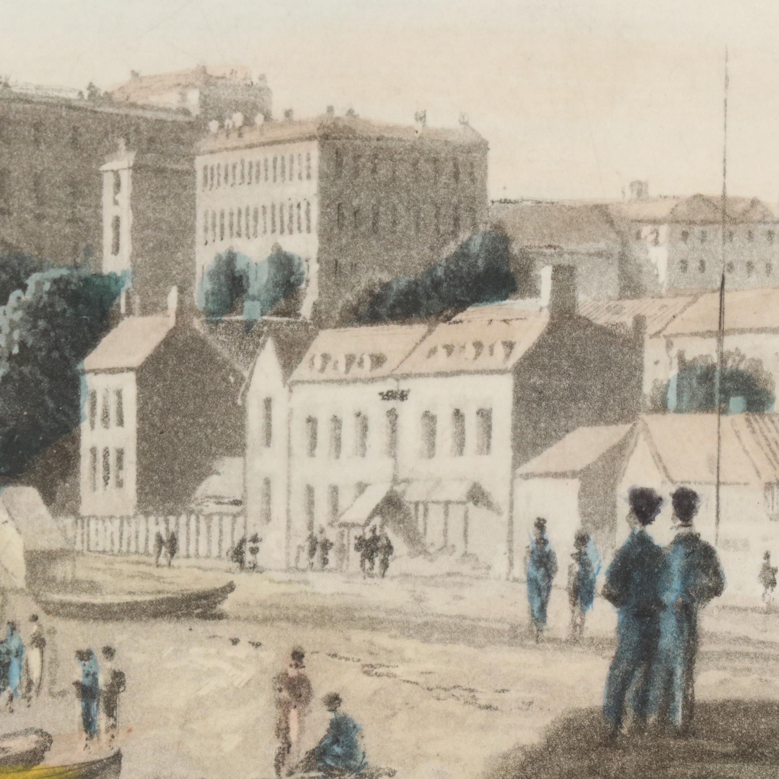 William Daniell Hand-Colored Aquatint Etchings of English Beaches, 1820s