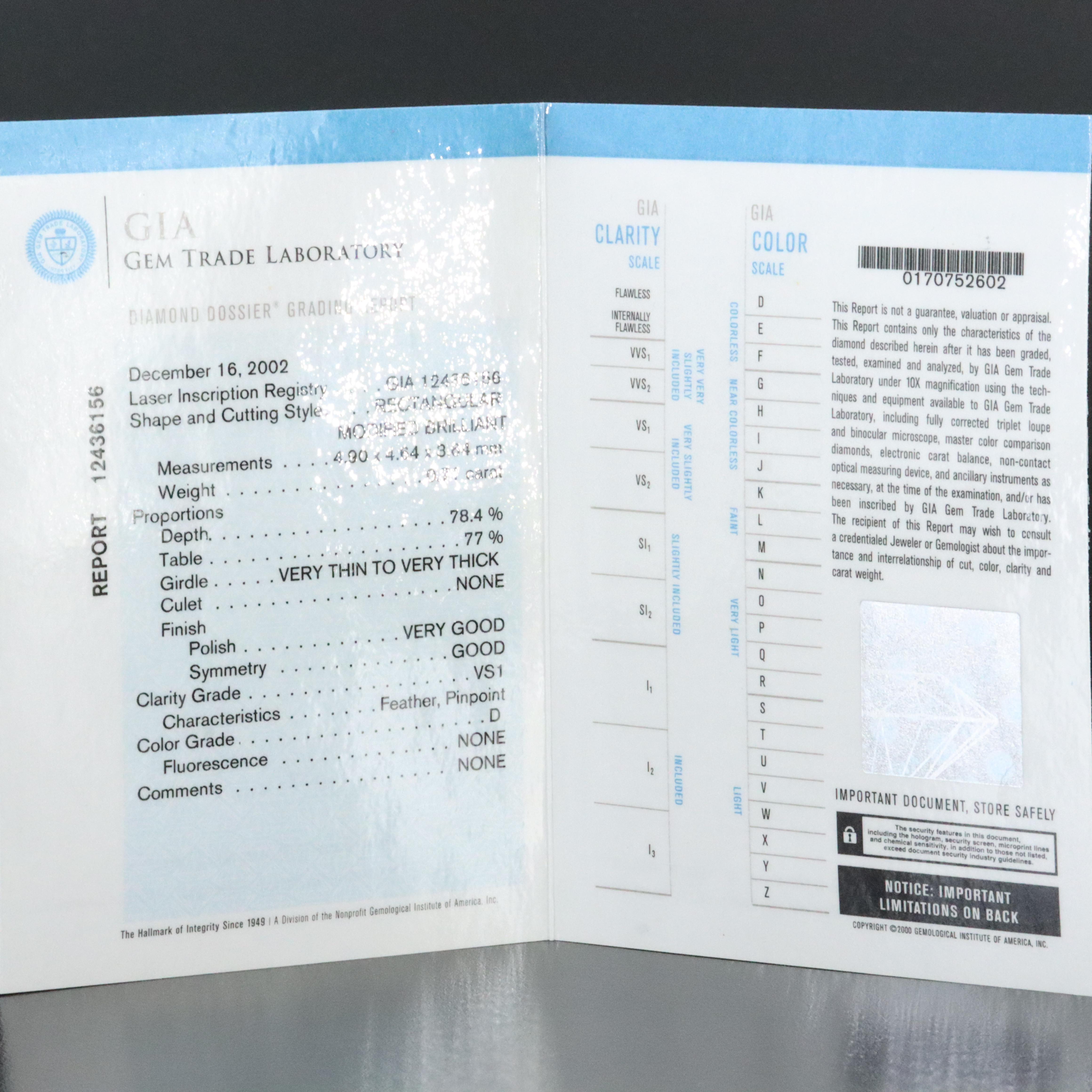 Platinum .71 CTW Diamond and Sapphire Ring with GIA Report