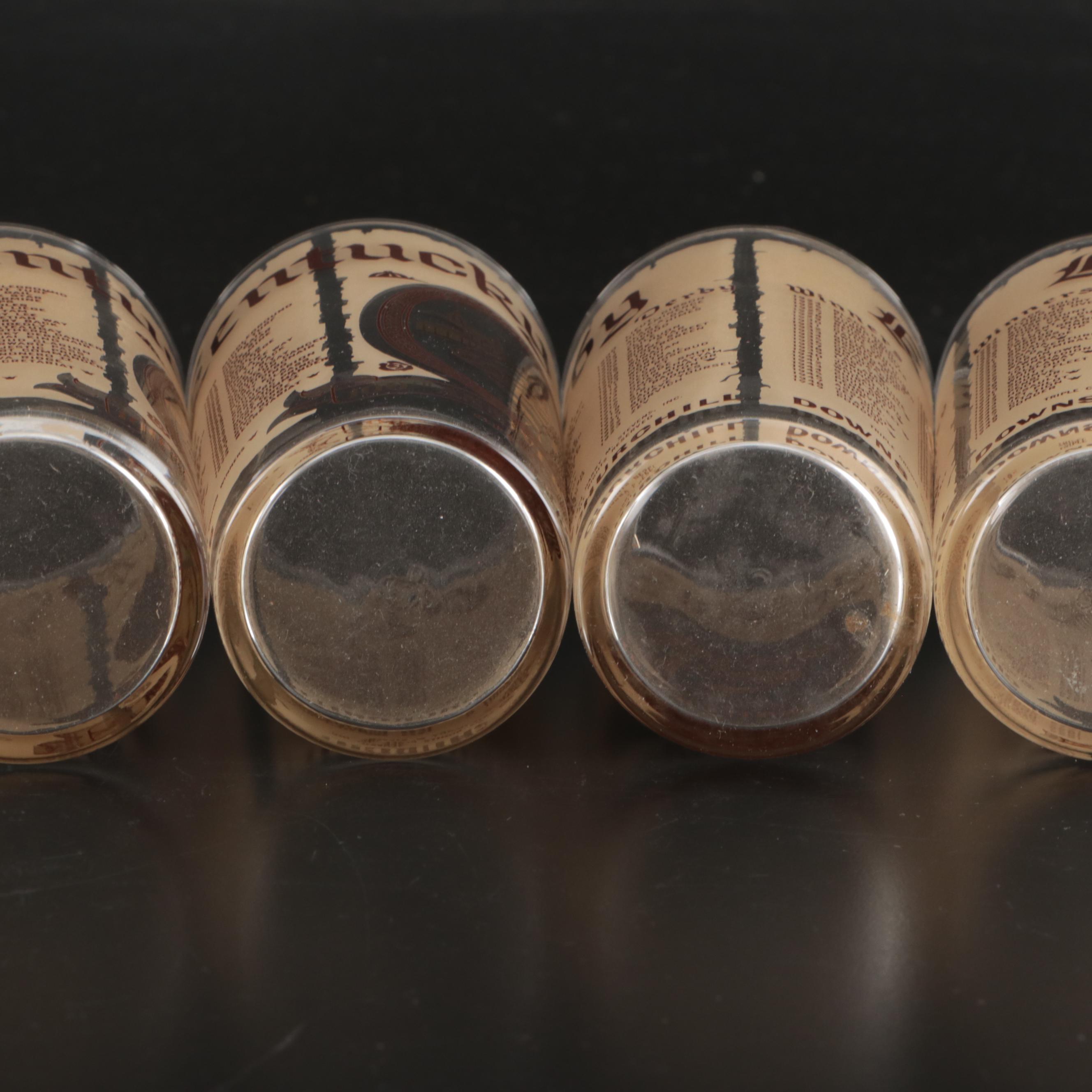 Kentucky Derby Libbey Glass Tumblers, Late 20th/Early 21st Century