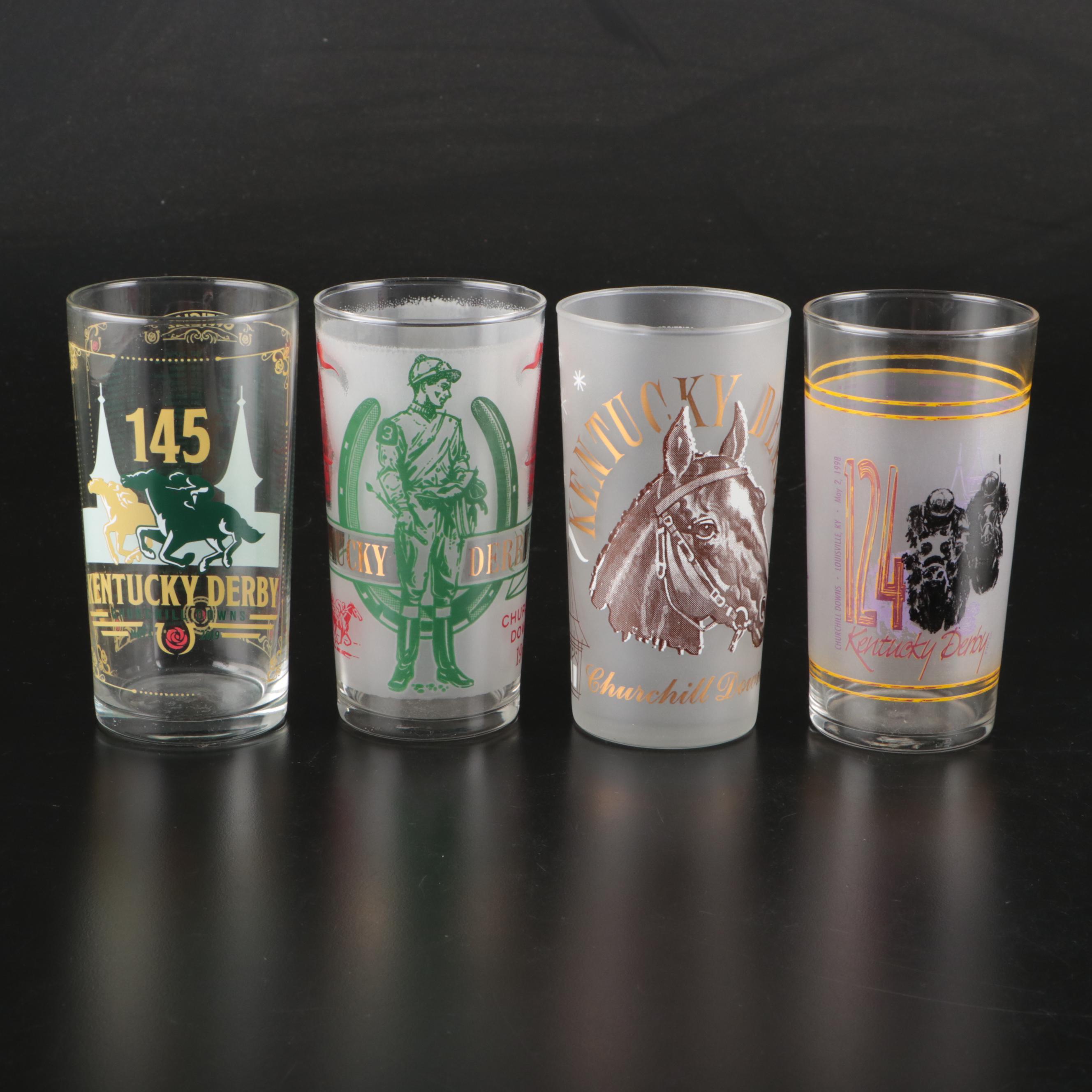 Kentucky Derby Libbey Glass Tumblers, Late 20th/Early 21st Century