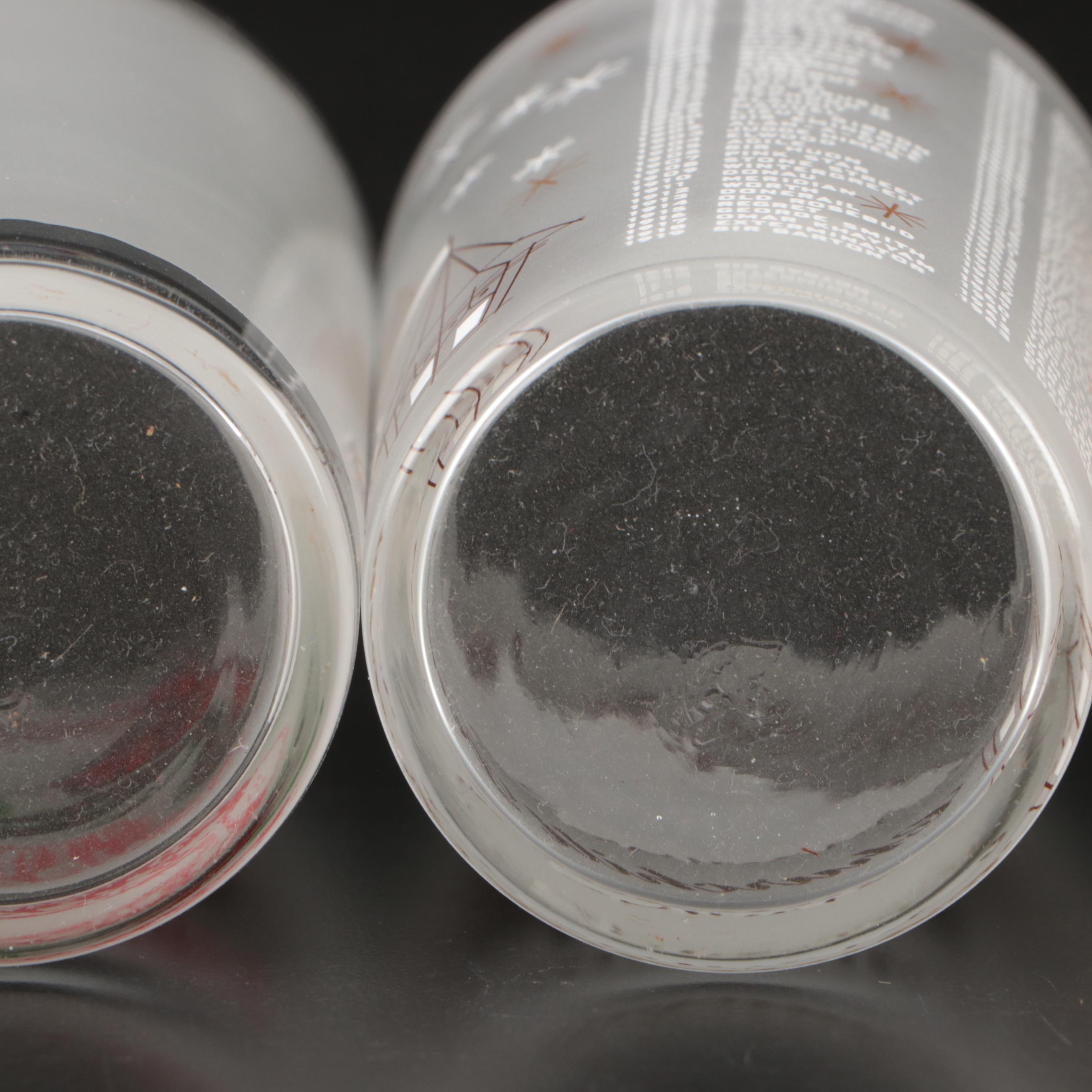 Kentucky Derby Libbey Glass Tumblers, Late 20th/Early 21st Century