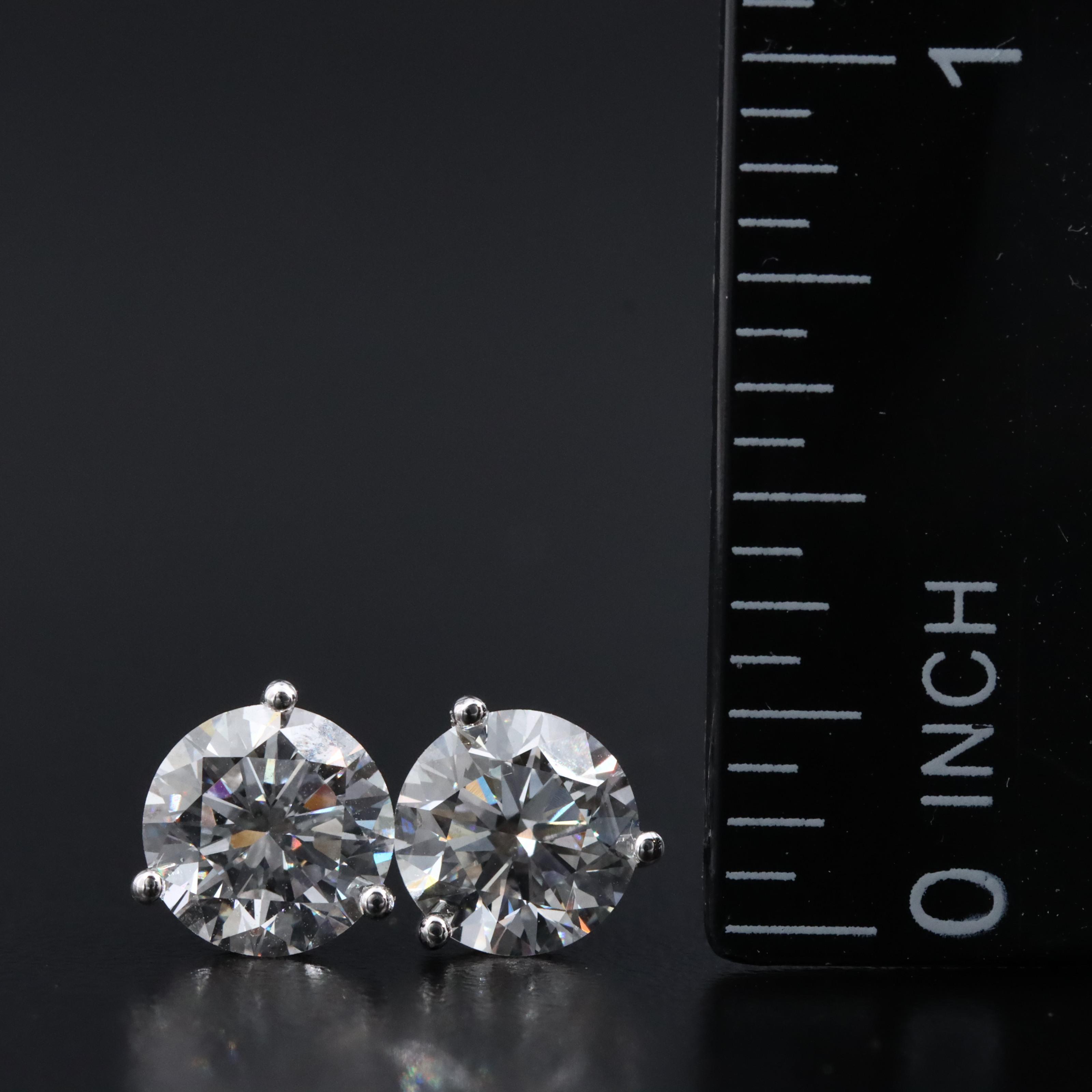 18K 3.00 CTW Lab Grown Diamond Stud Earrings
