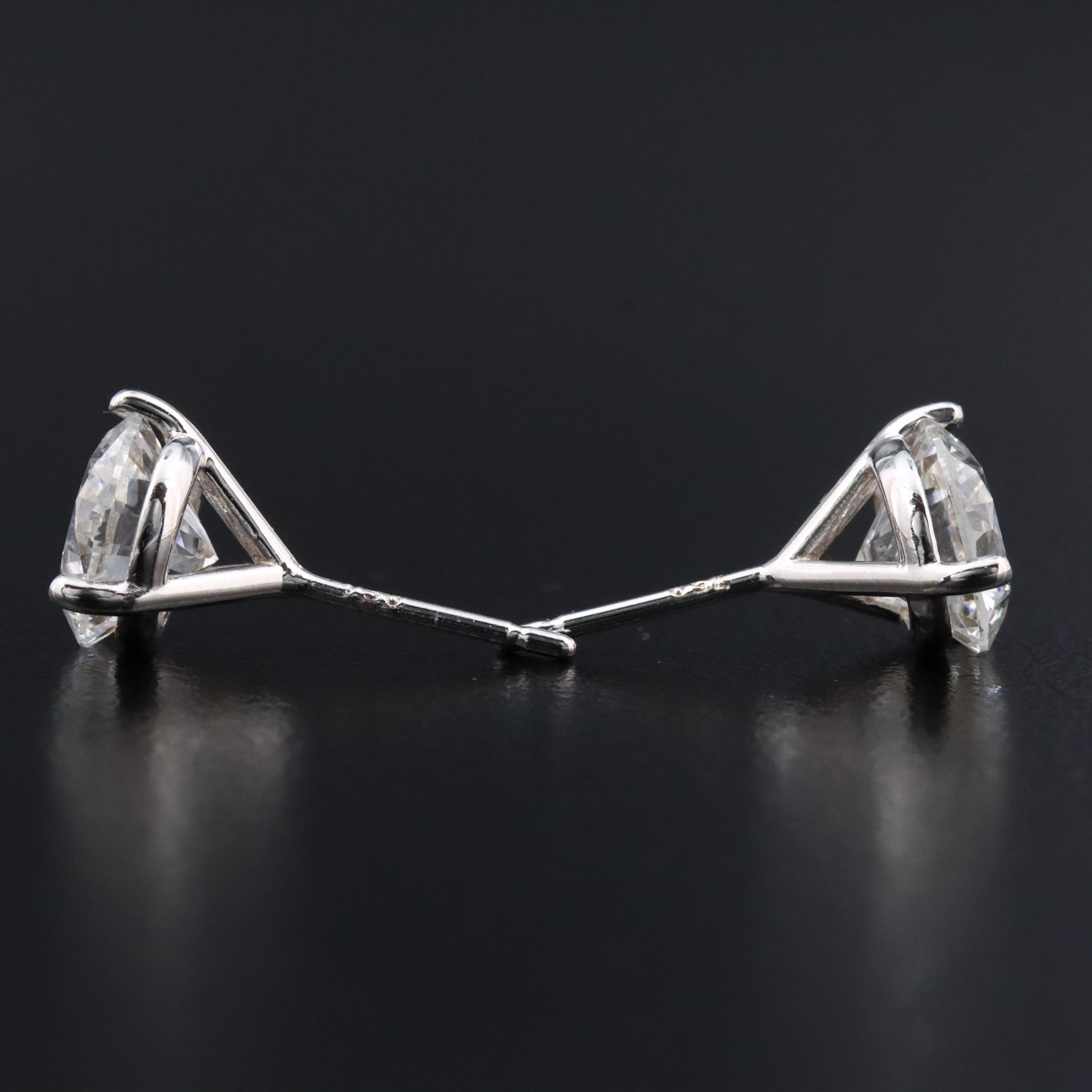 18K 3.00 CTW Lab Grown Diamond Stud Earrings
