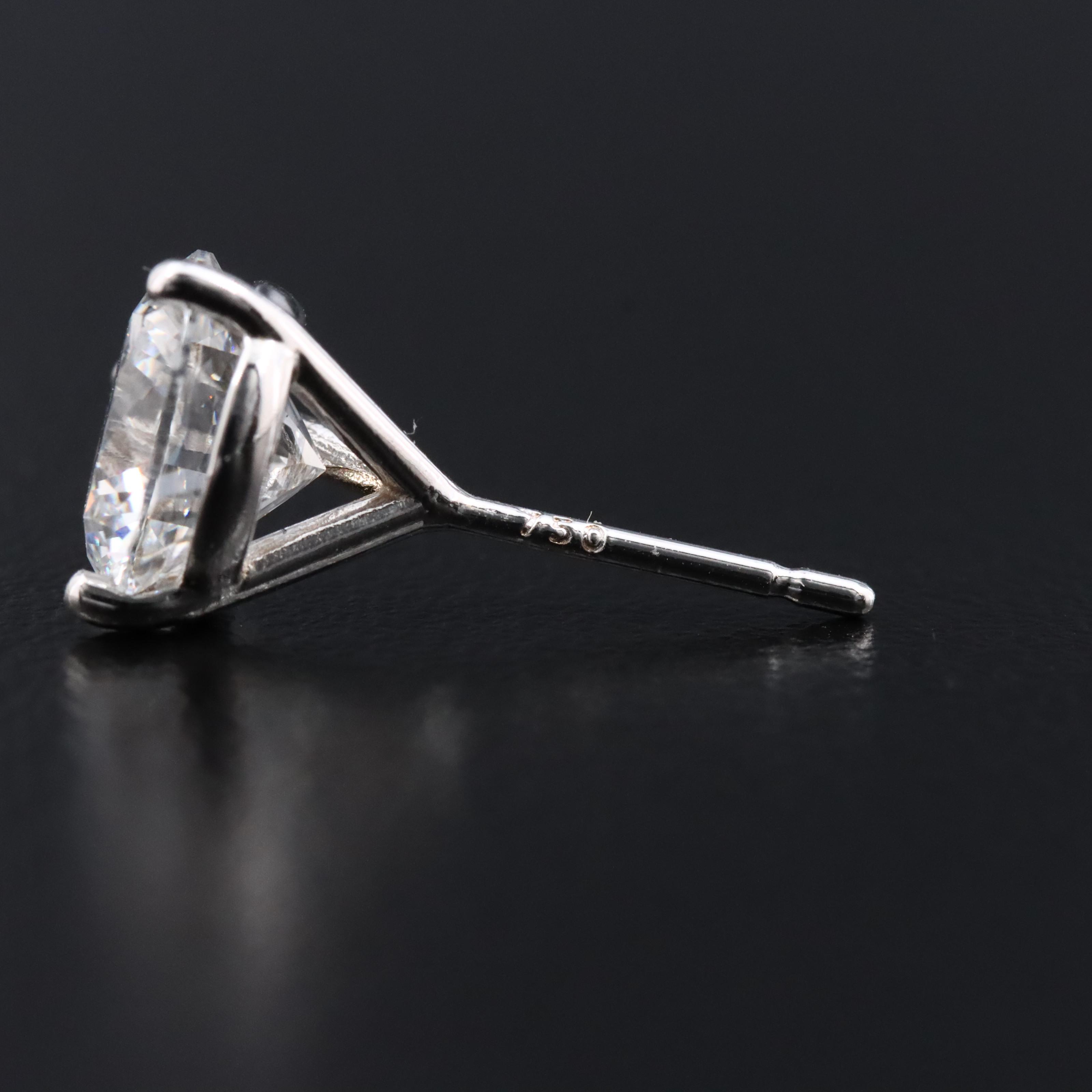18K 3.00 CTW Lab Grown Diamond Stud Earrings