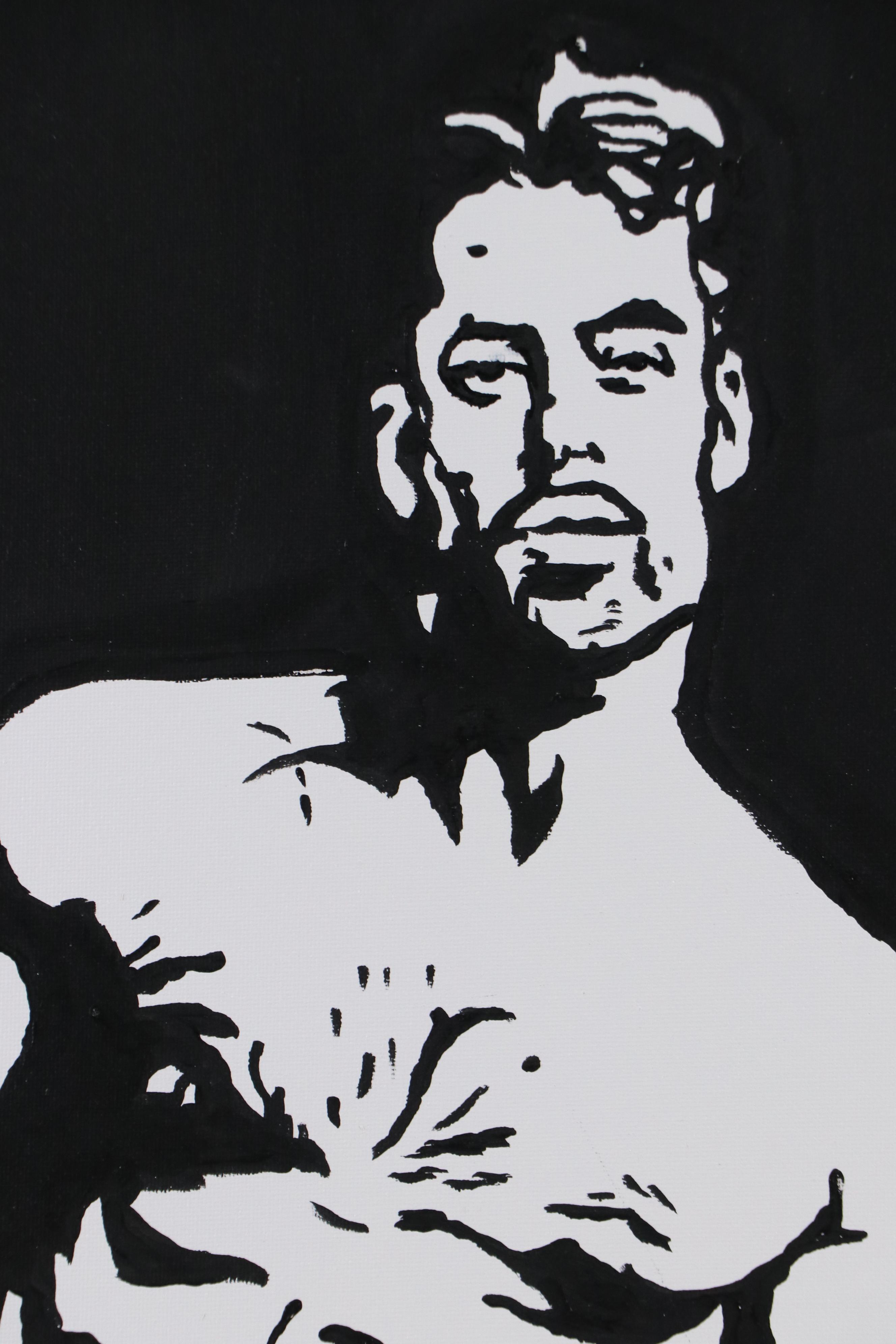 deSanto Figural Stylized Acrylic Paintings, 2025