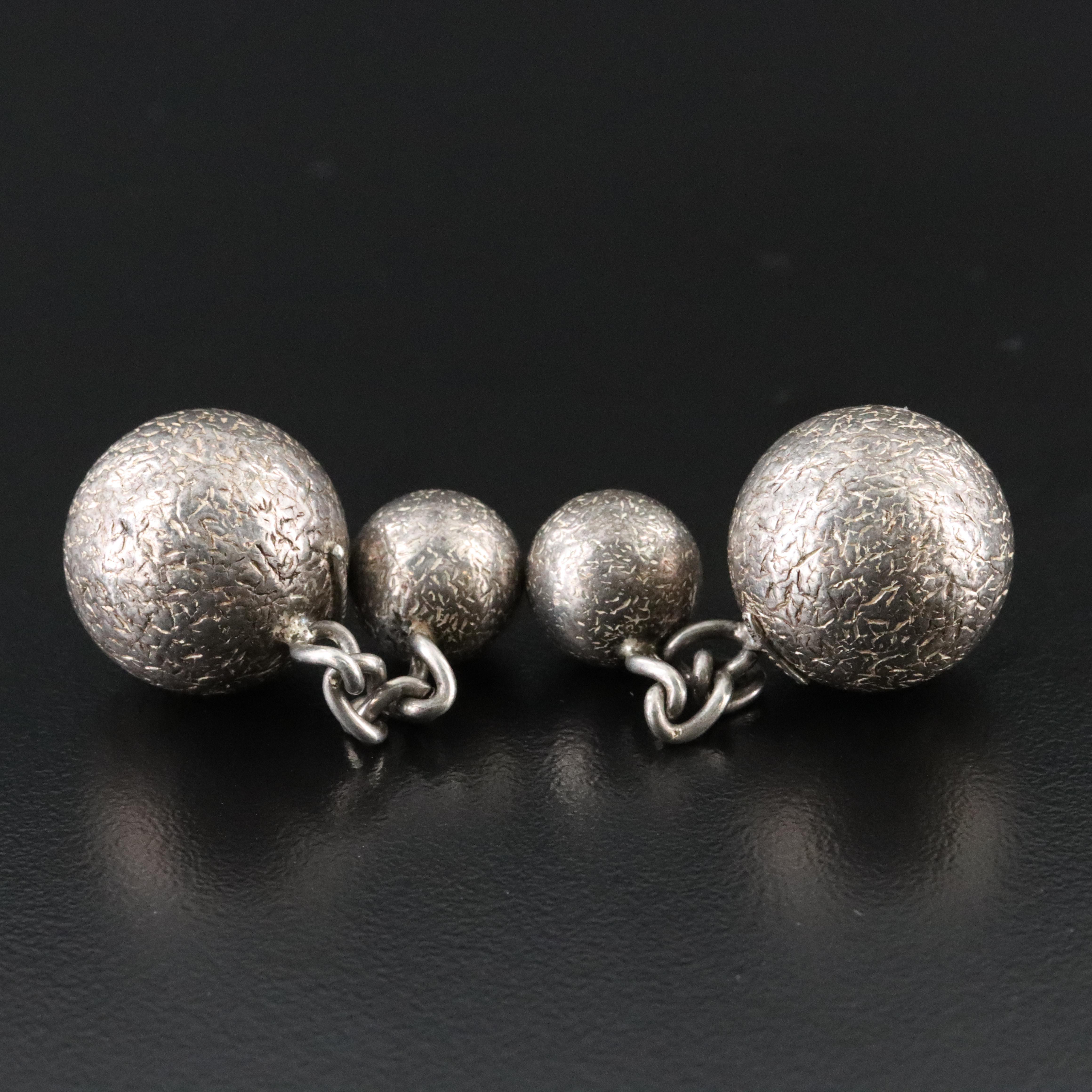 Sterling Textured Cufflinks