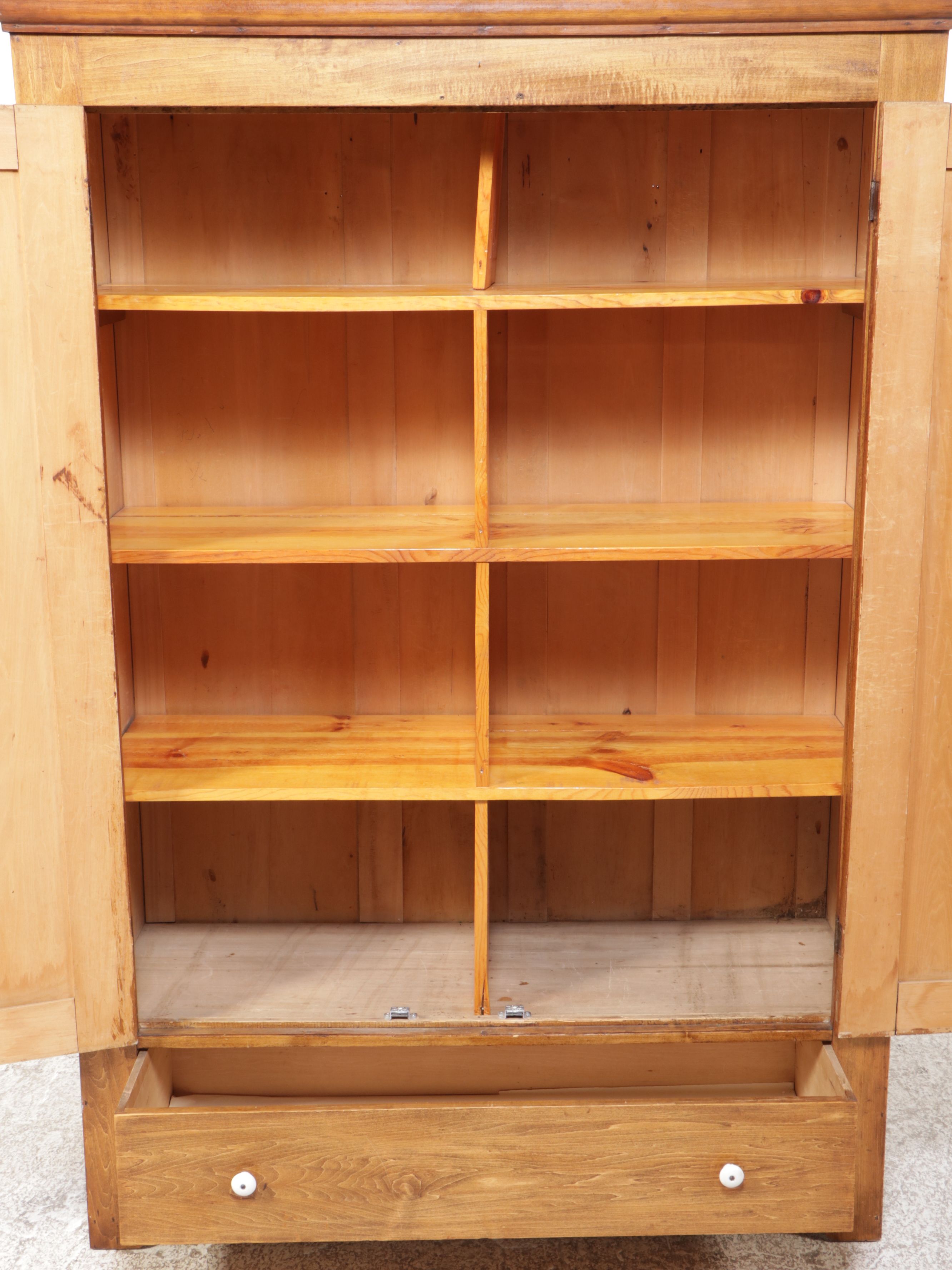 American Rustic Pine Cabinet, Mid-20th Century