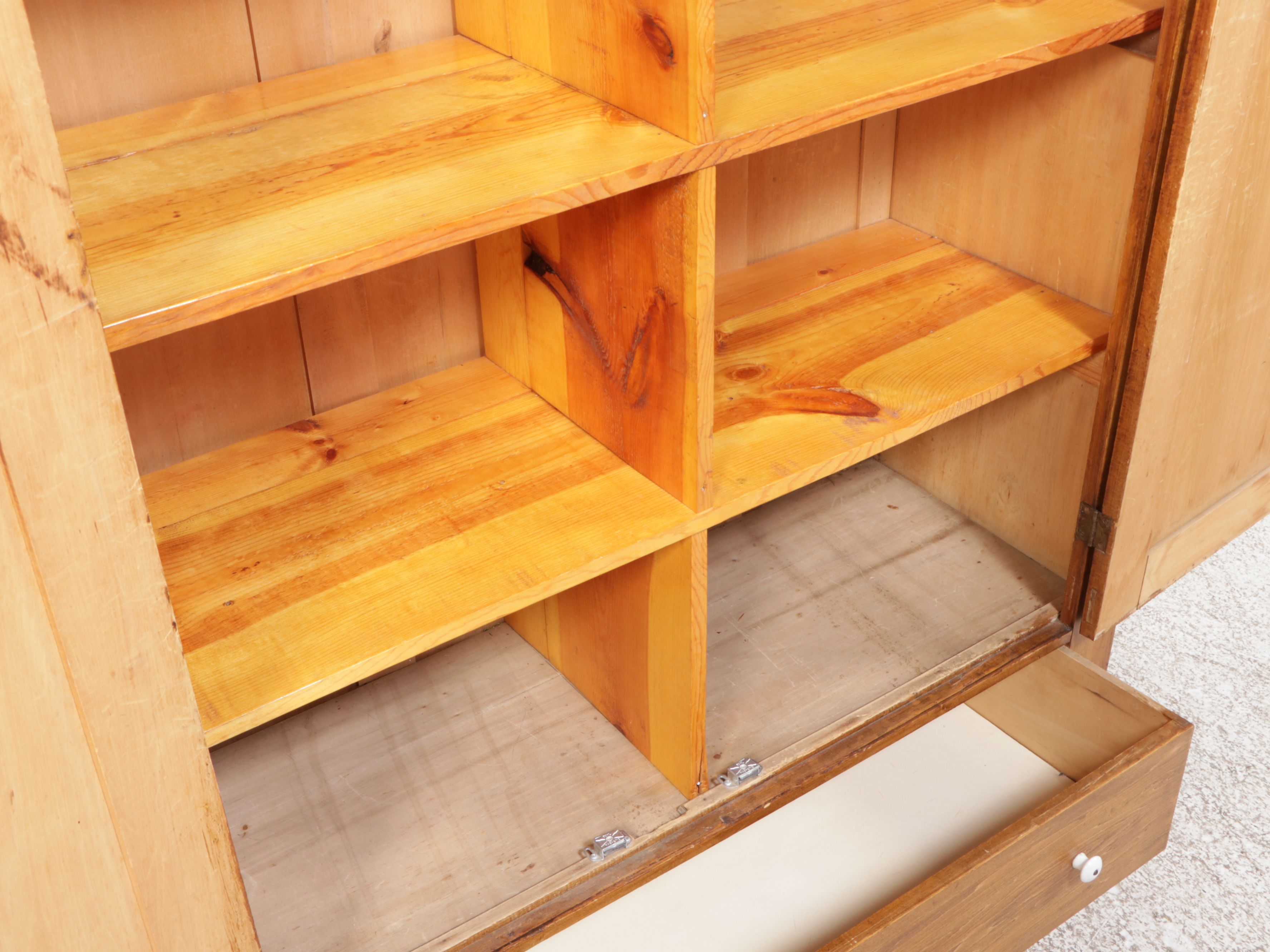 American Rustic Pine Cabinet, Mid-20th Century