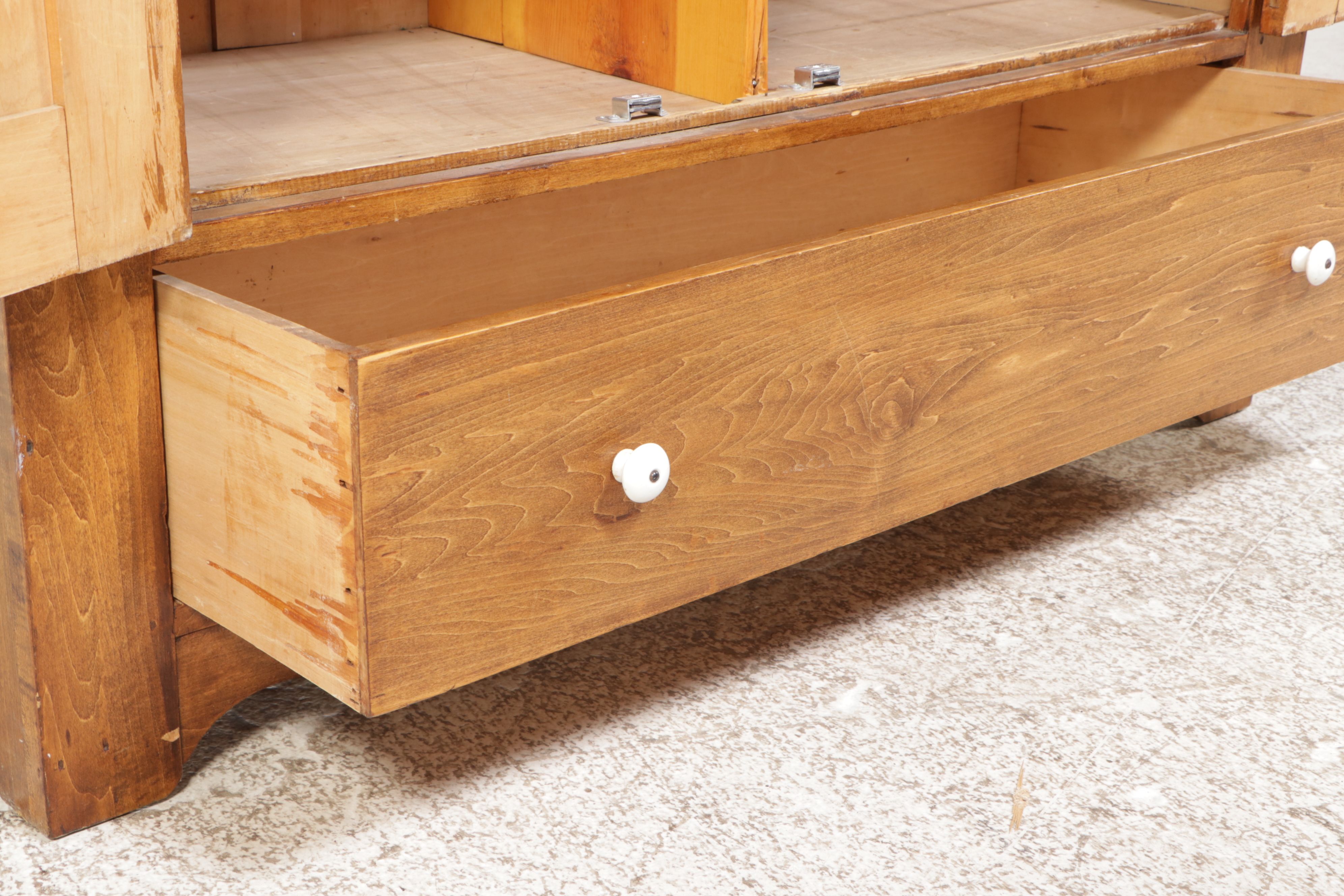 American Rustic Pine Cabinet, Mid-20th Century