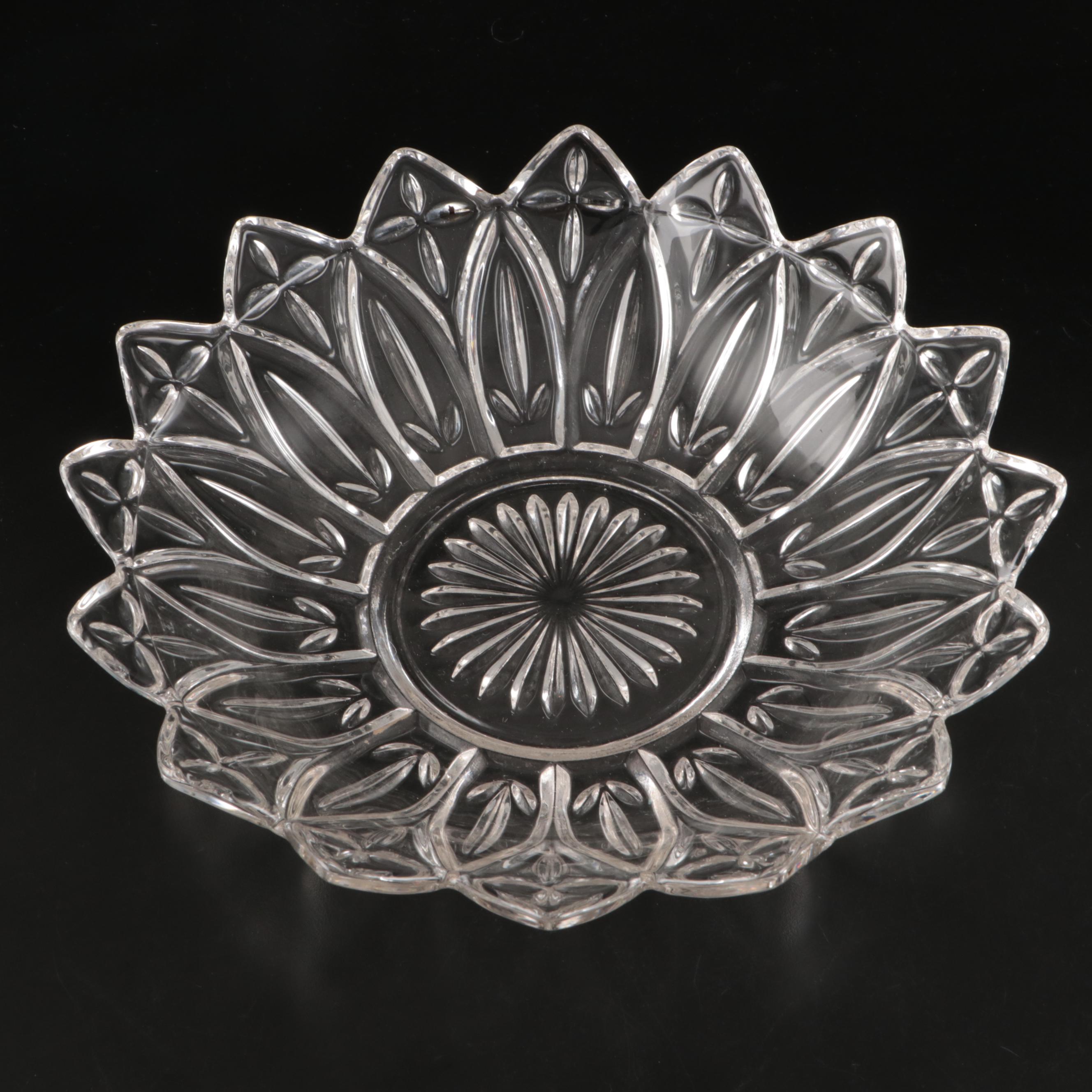 Glass Bowl with Enamel and Marble Decorative Eggs