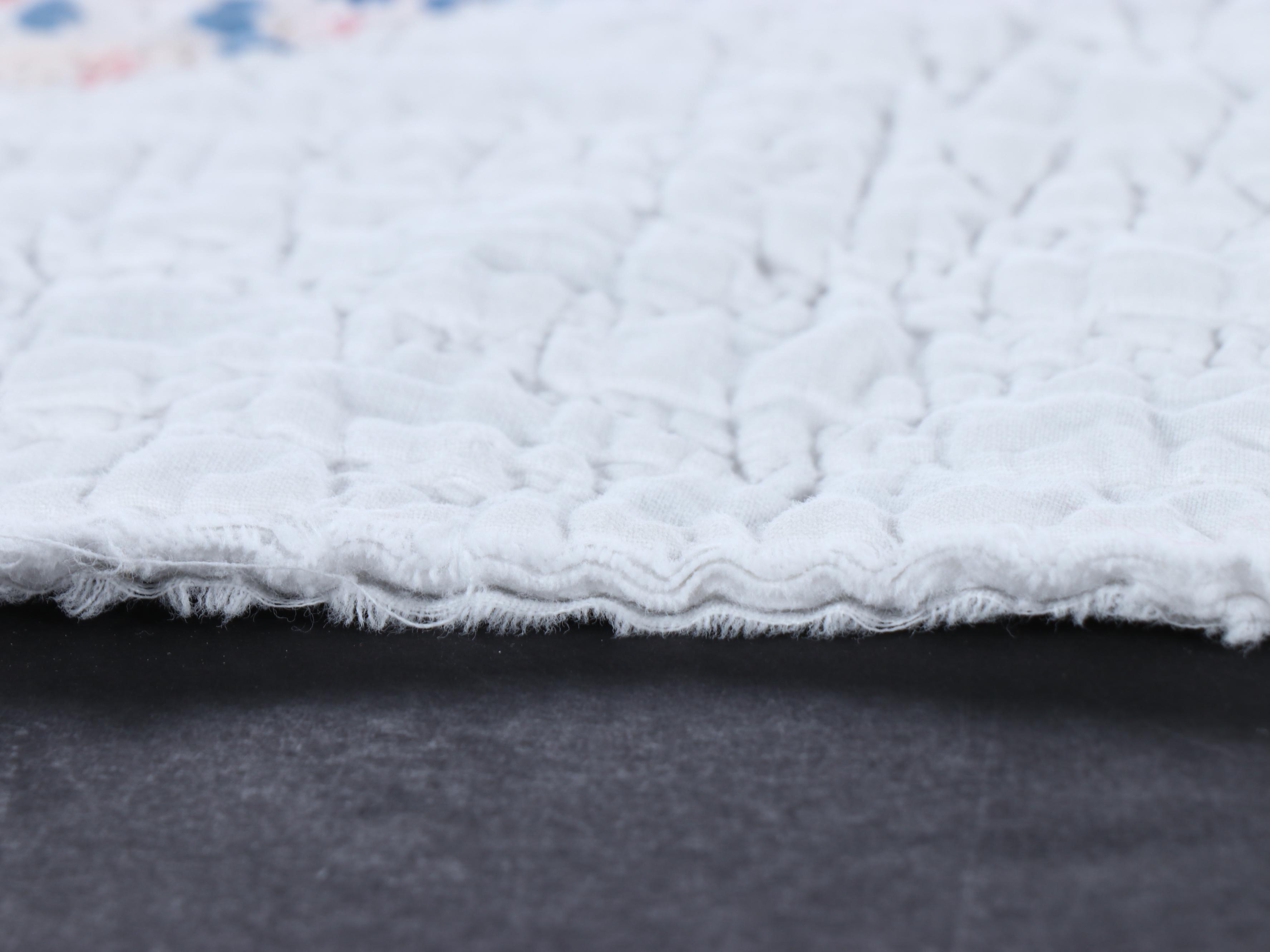 Handmade "Dresden Plate" Quilt with Patchwork Christmas Stocking