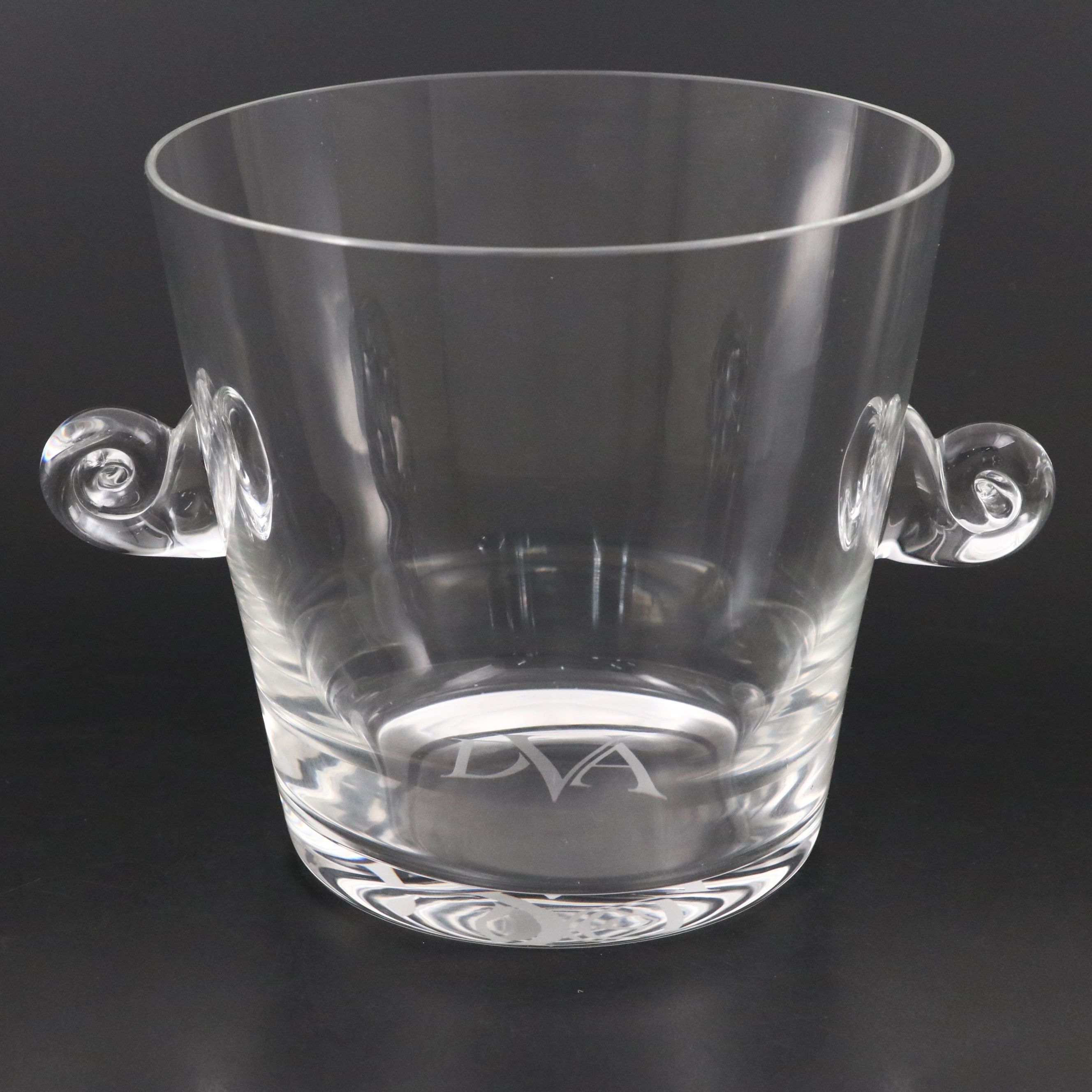 Tiffany & Co. Crystal Bucket with Engraved Monogram