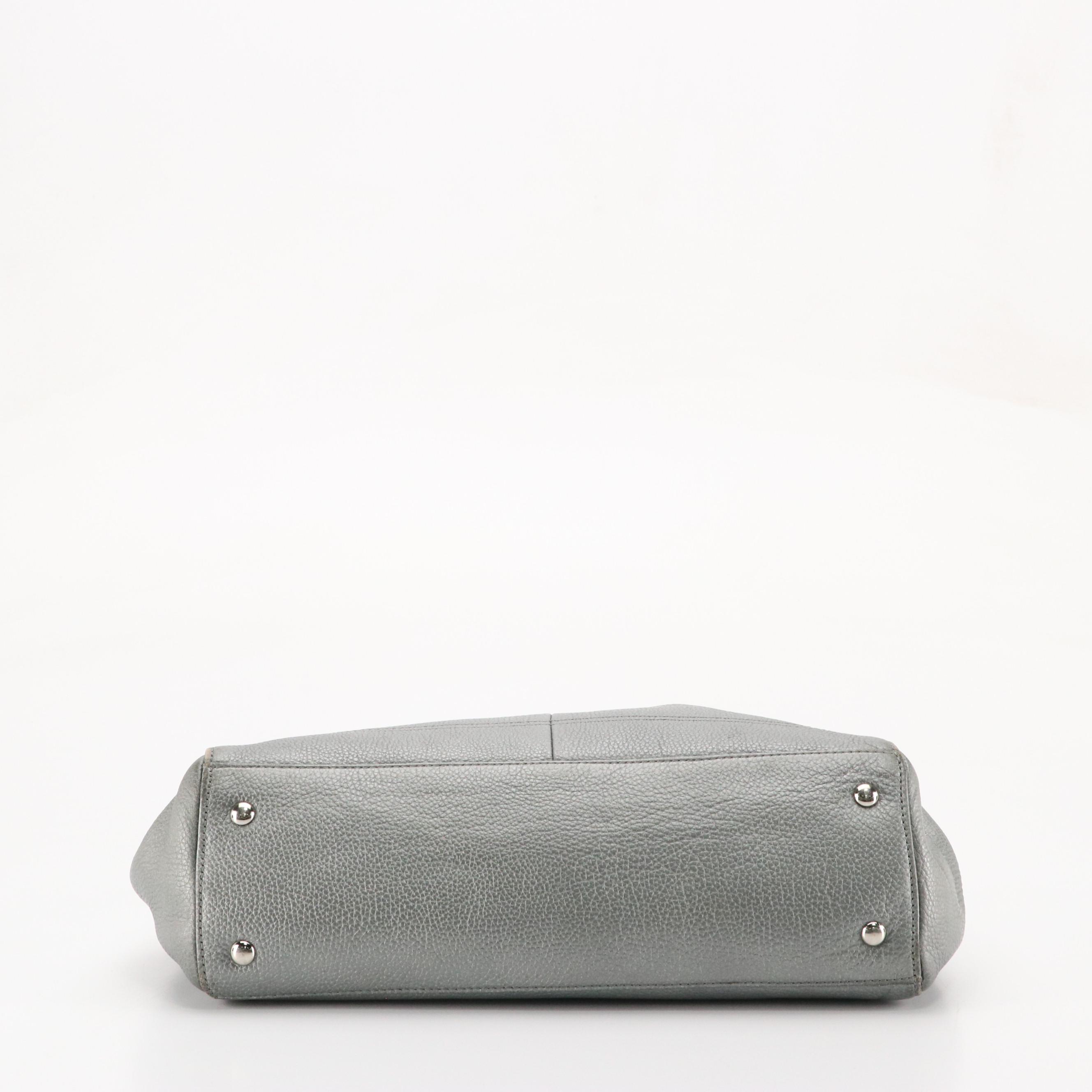 Kate Spade Bloom Quilted Leather Wristlet Pouch & Silver Penelope Carryall Tote