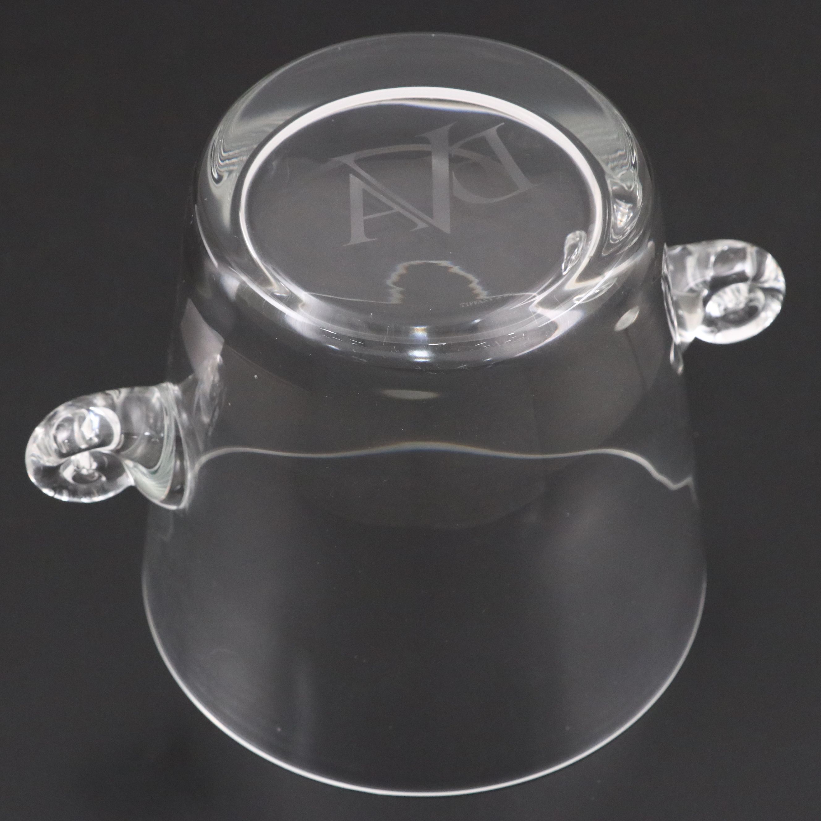 Tiffany & Co. Crystal Bucket with Engraved Monogram