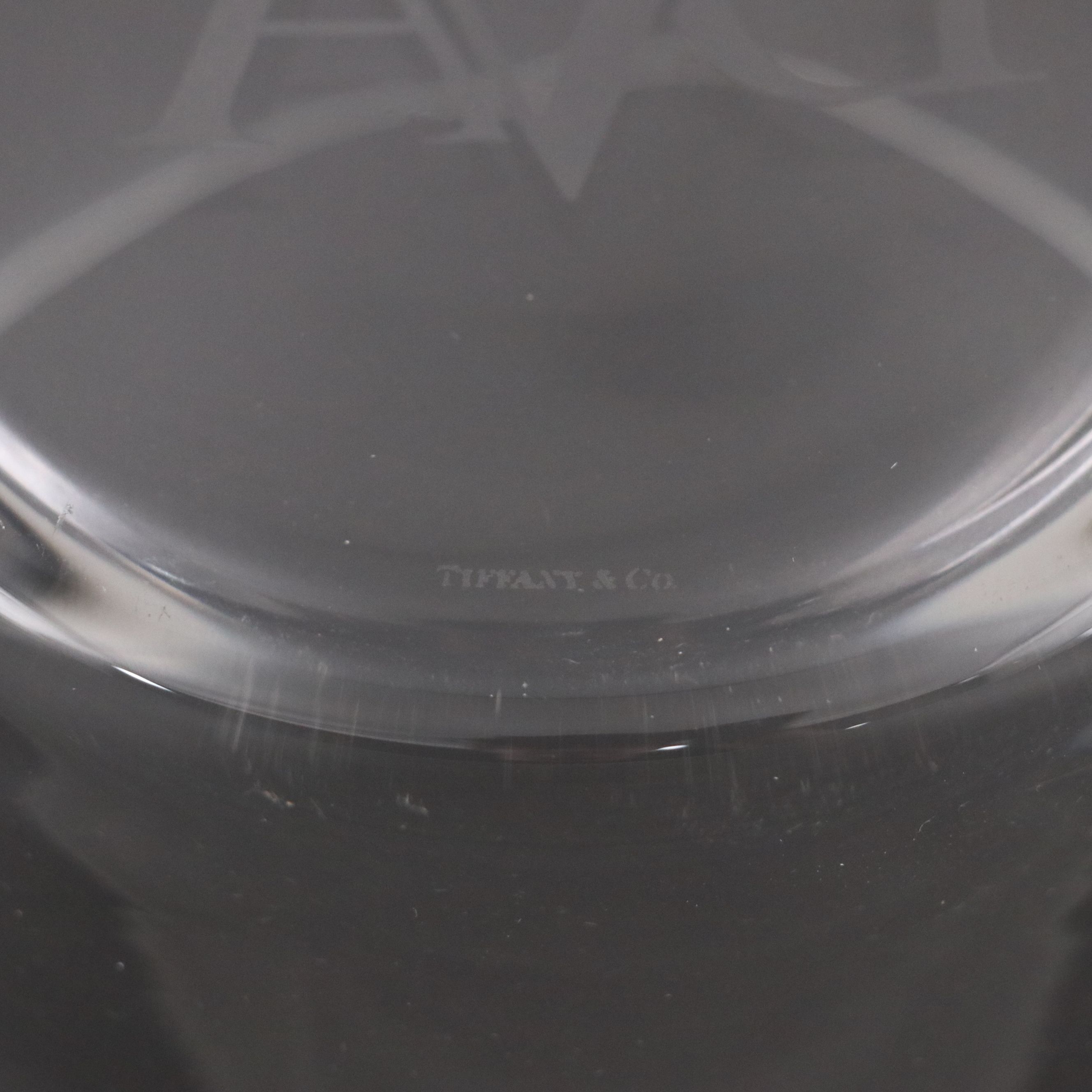 Tiffany & Co. Crystal Bucket with Engraved Monogram