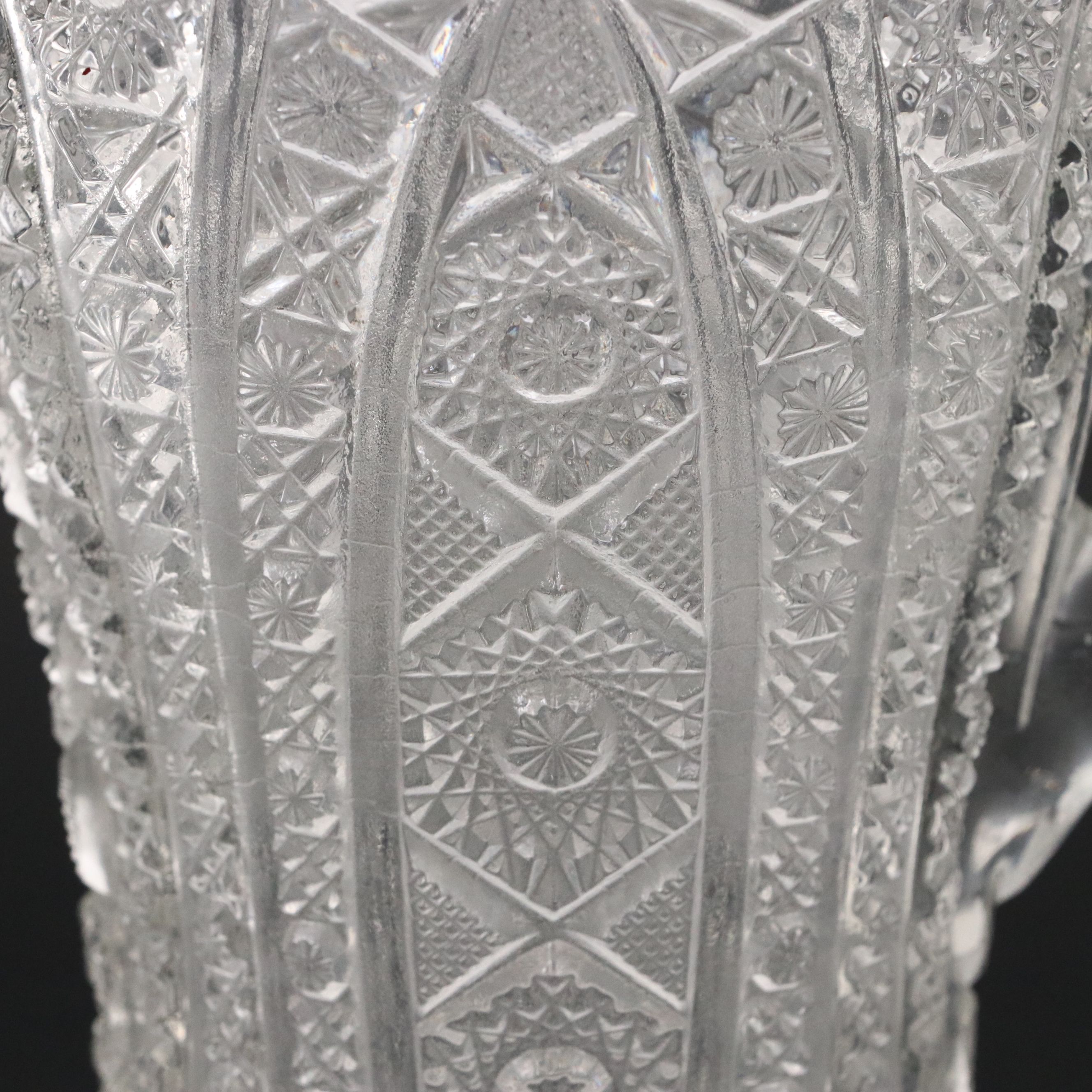 Imperial "Daisy and Button" Pressed Glass Pitcher, Early 20th Century