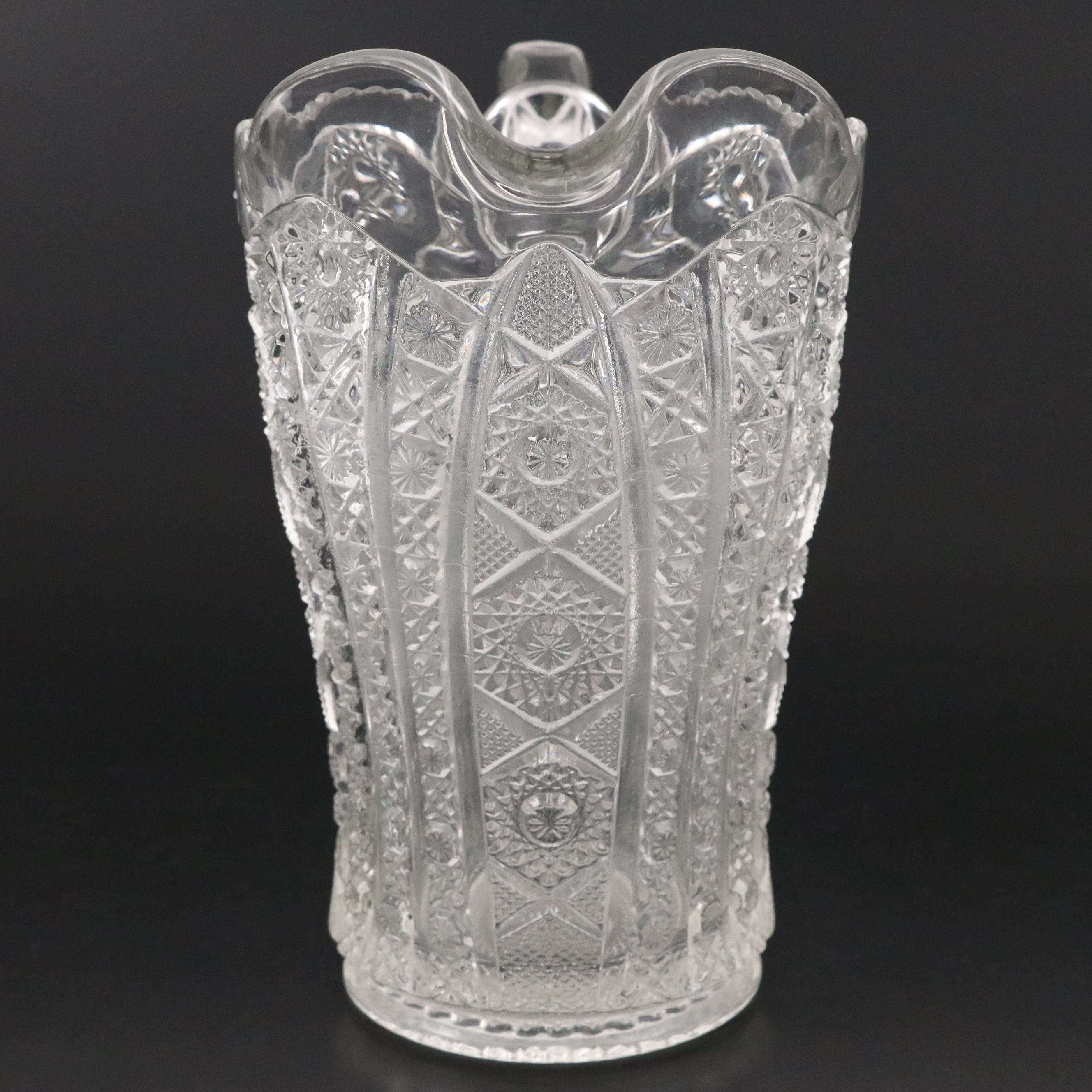 Imperial "Daisy and Button" Pressed Glass Pitcher, Early 20th Century