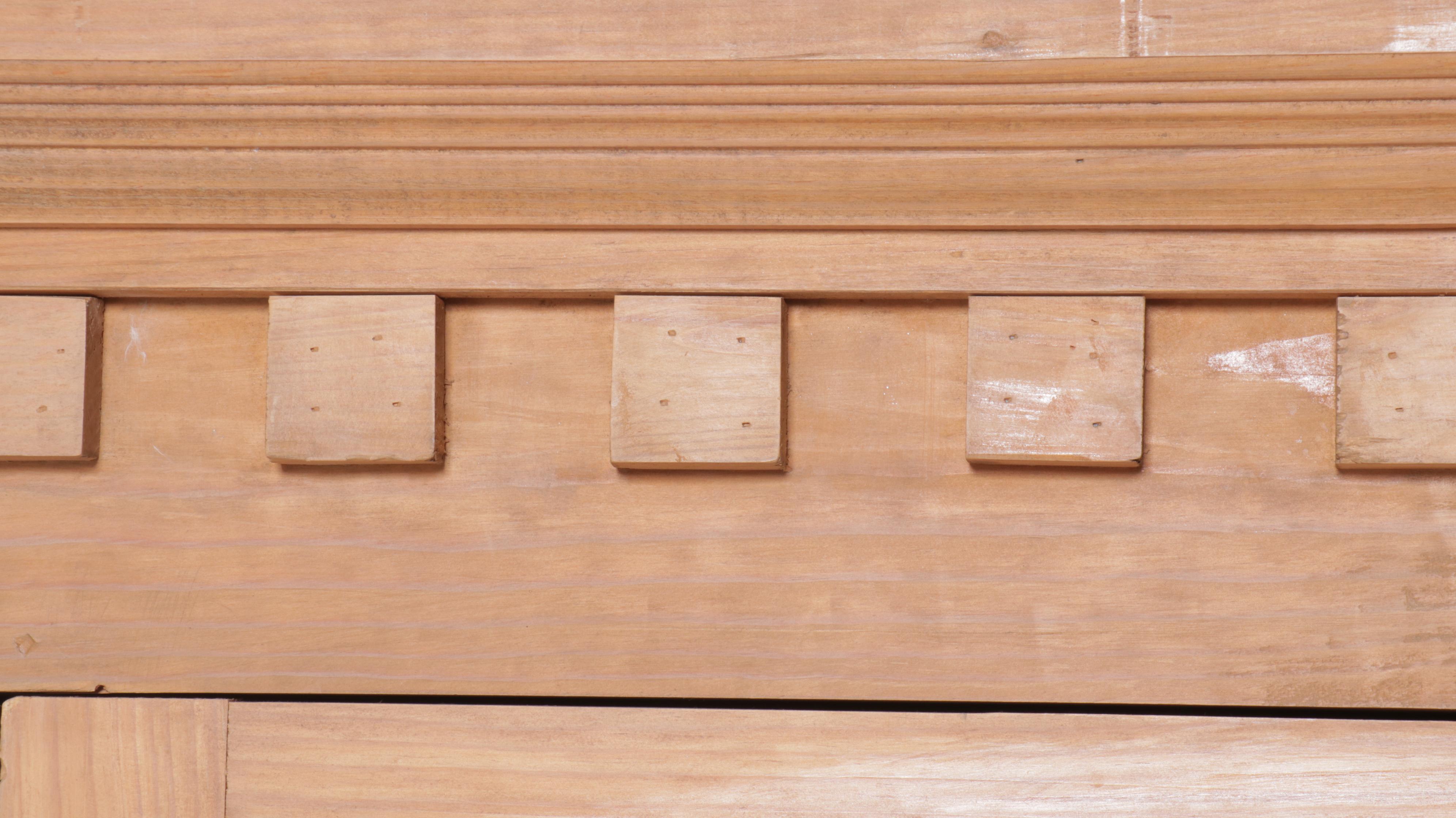 Arts & Crafts Style Pine Paneled Armoire