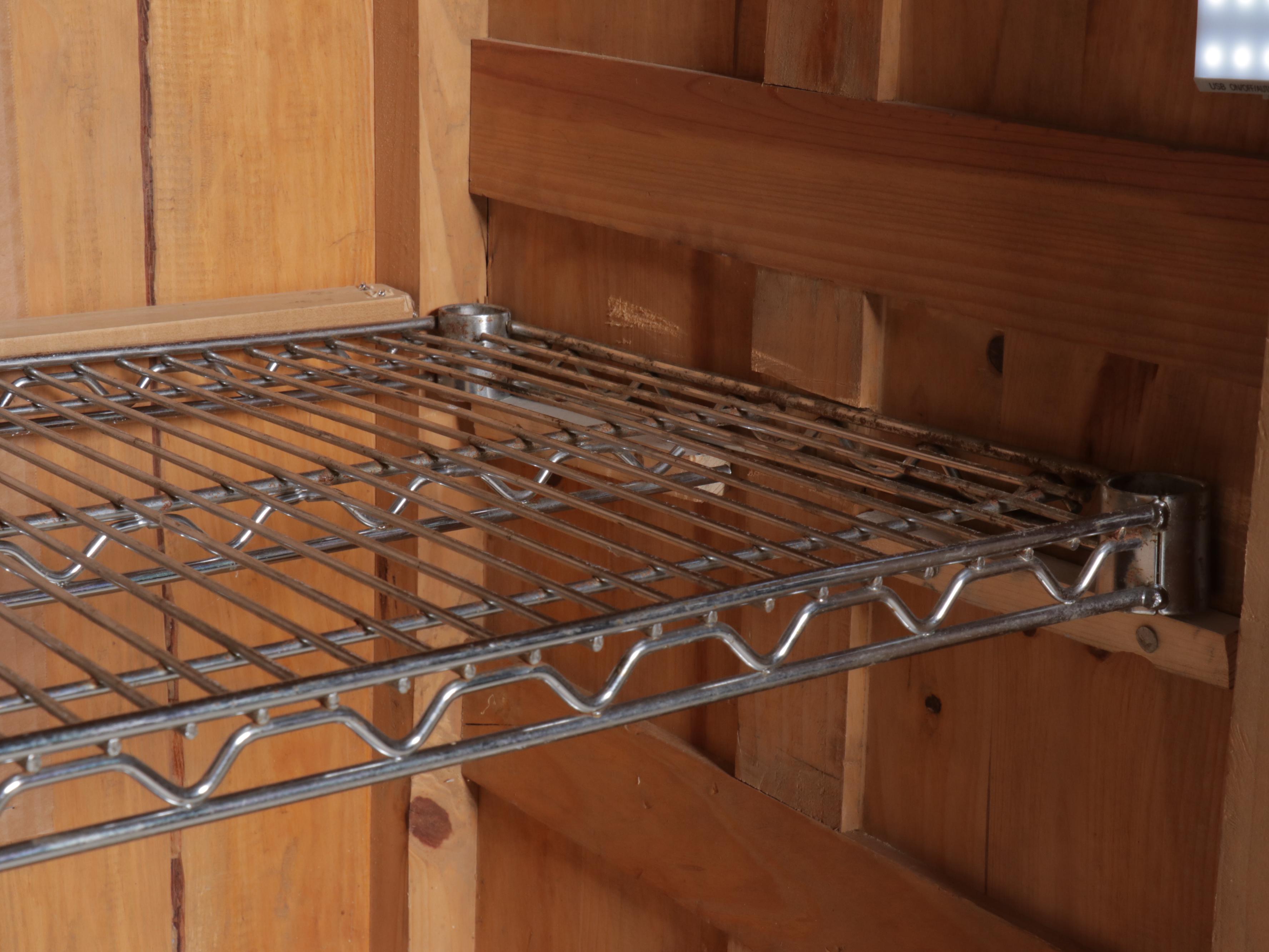 Arts & Crafts Style Pine Paneled Armoire