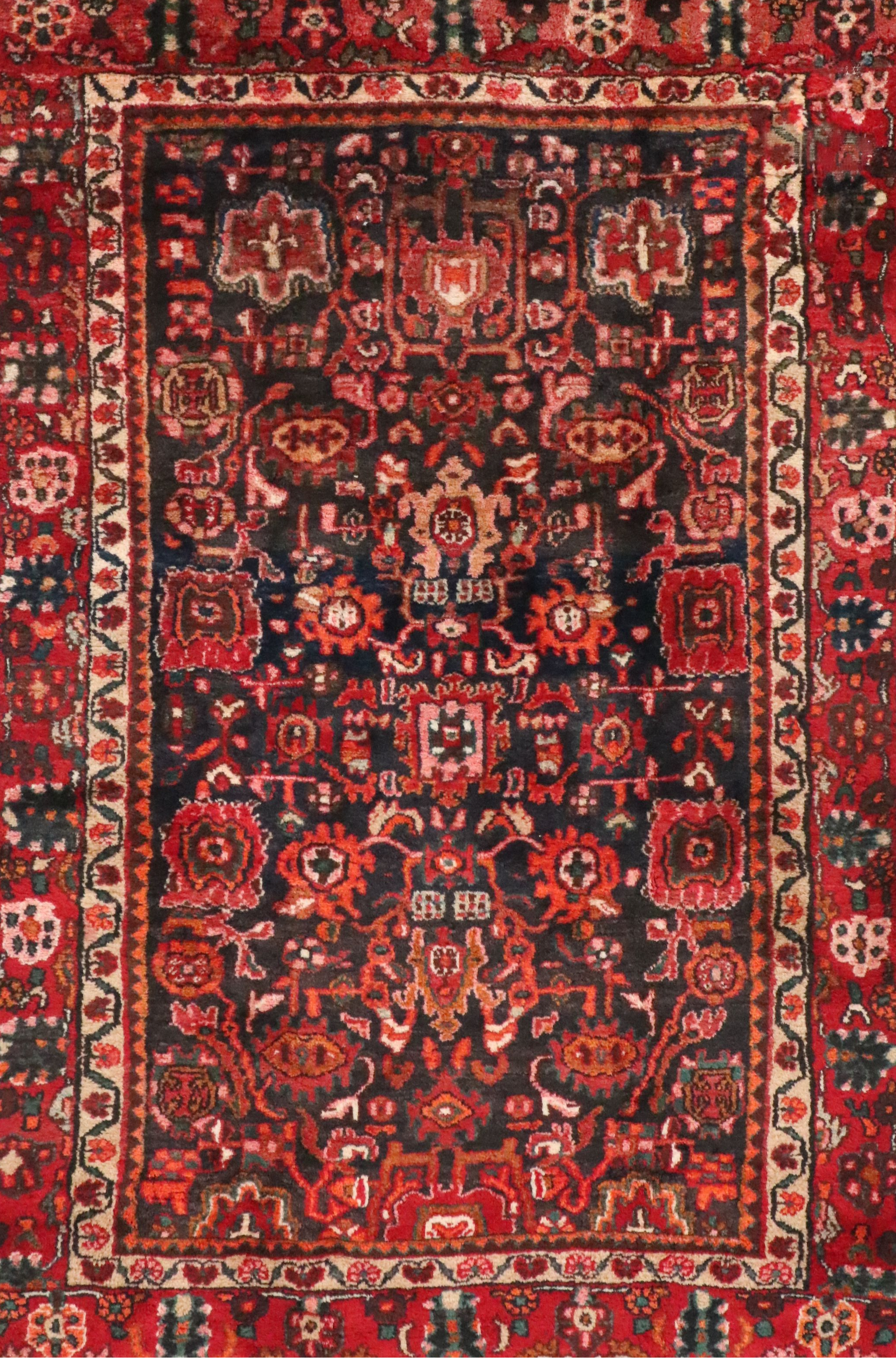 5'3 x 7'3 Hand-Knotted Persian Hamadan Area Rug