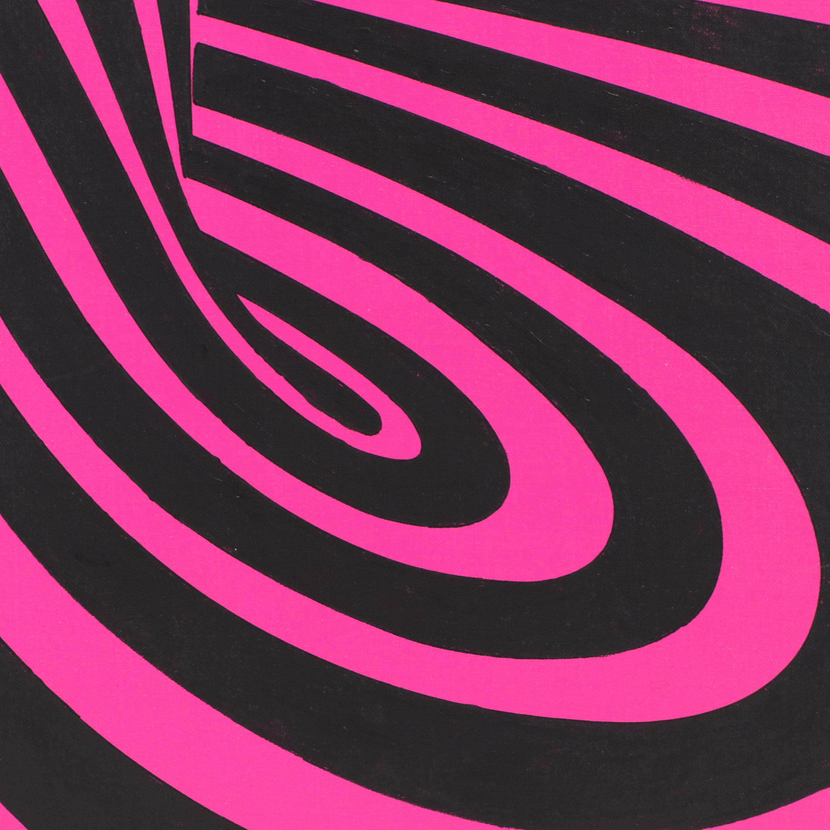 deSanto Stylized Op Art Acrylic Painting "Vortex IV," 2024