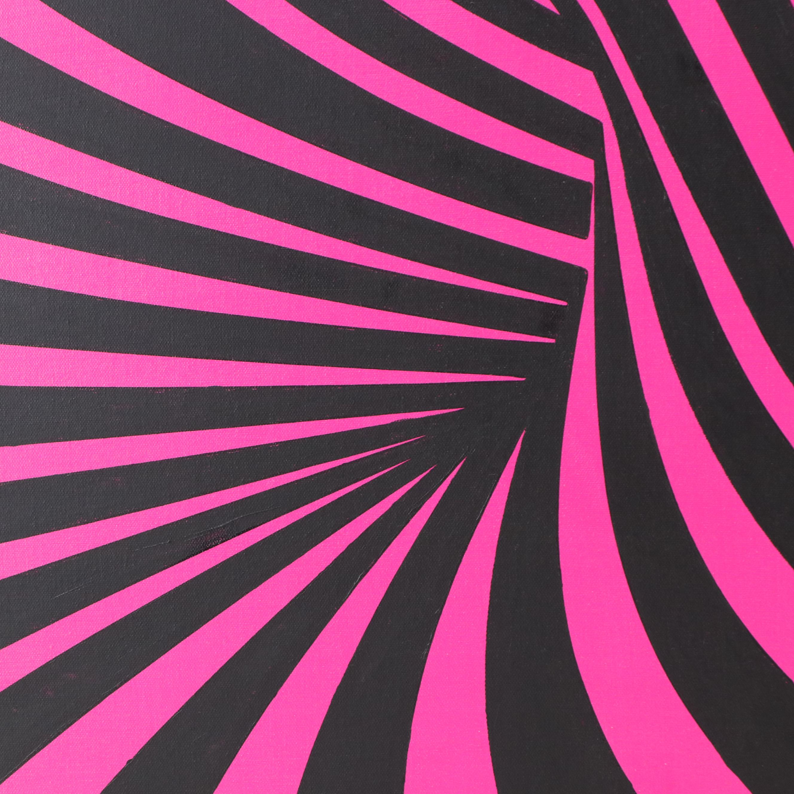 deSanto Stylized Op Art Acrylic Painting "Vortex IV," 2024