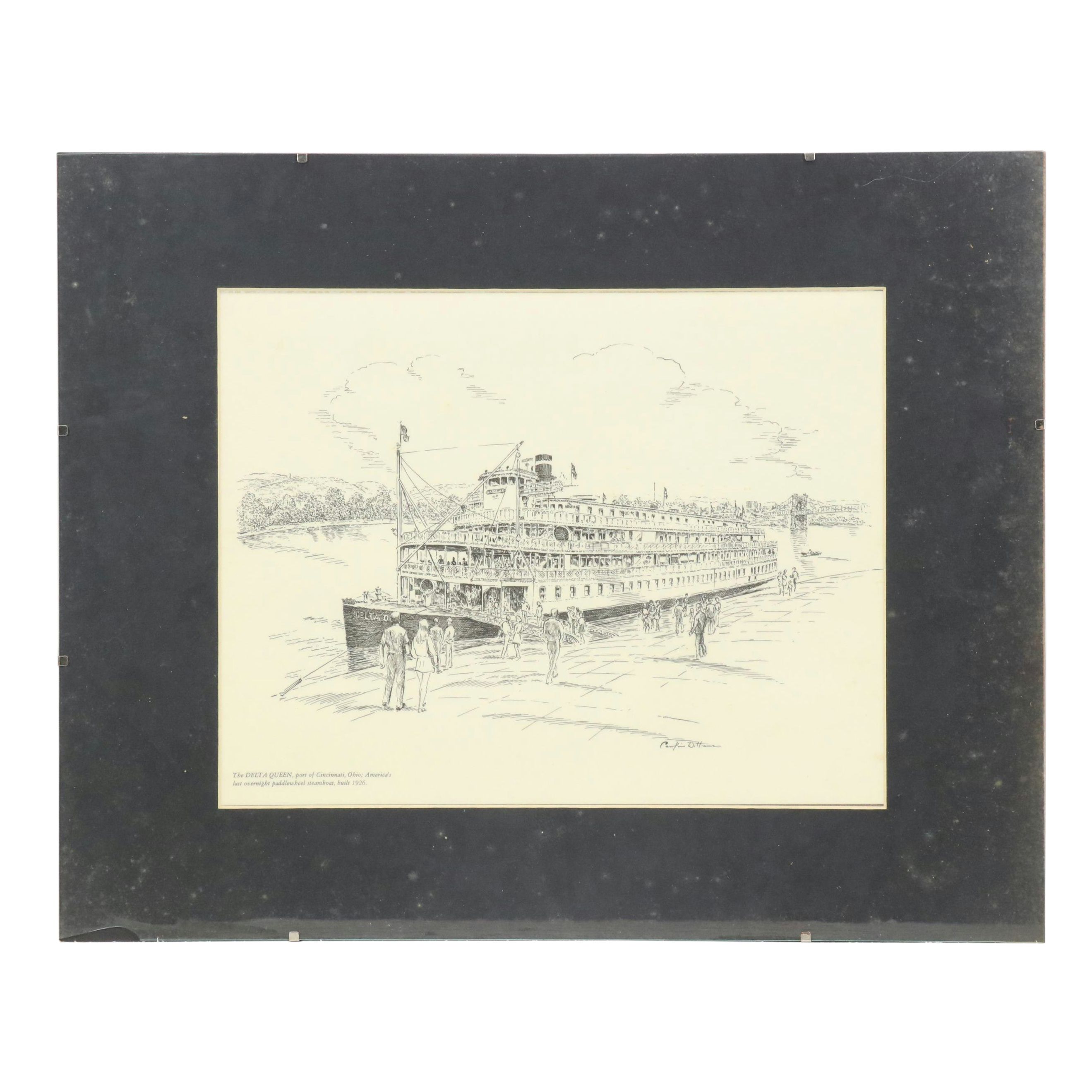 After Caroline Williams Lithographs of Cincinnati Scenes