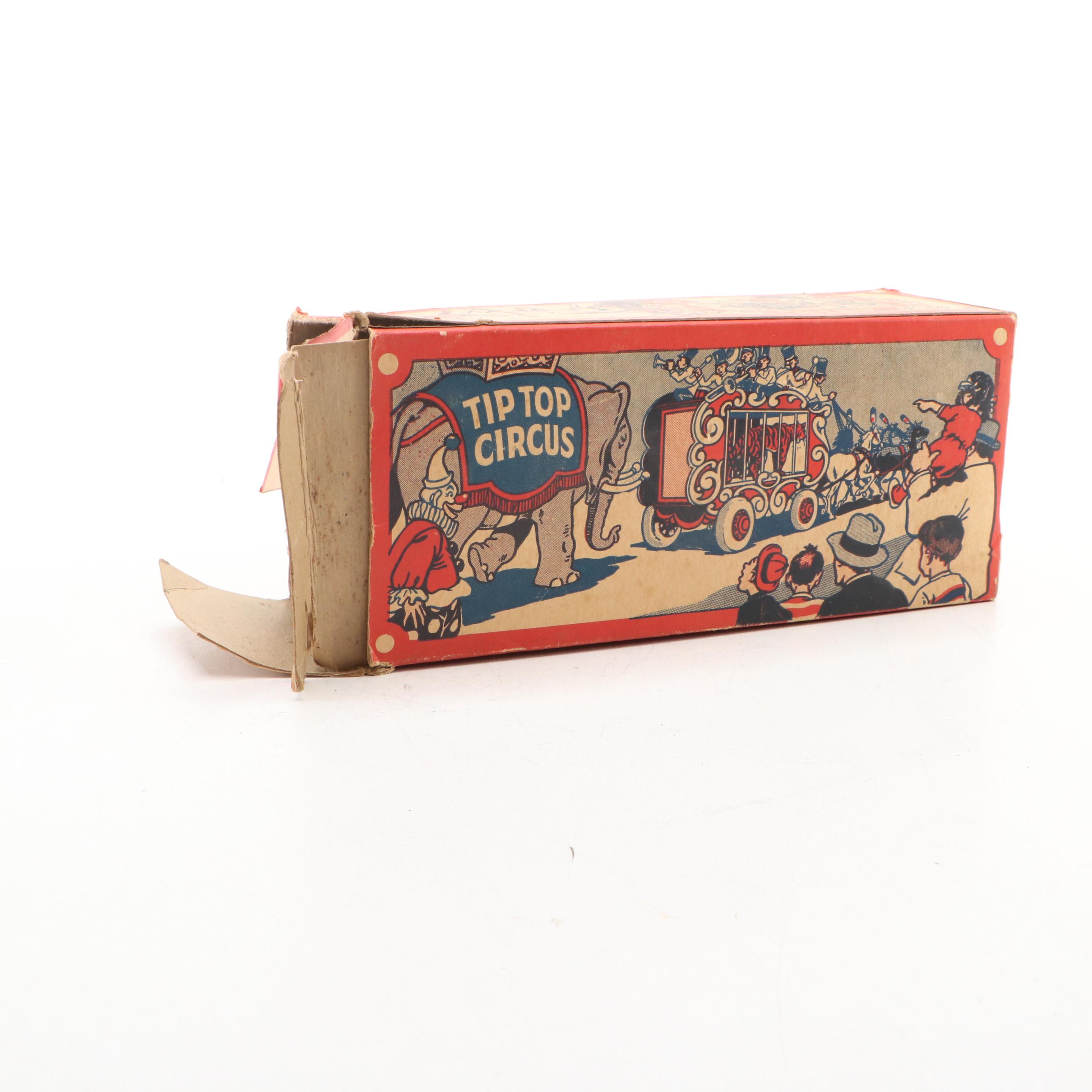 U.S. Metal Toy Mfg. Co. Circus Wagon Bank, Mid-20th Century
