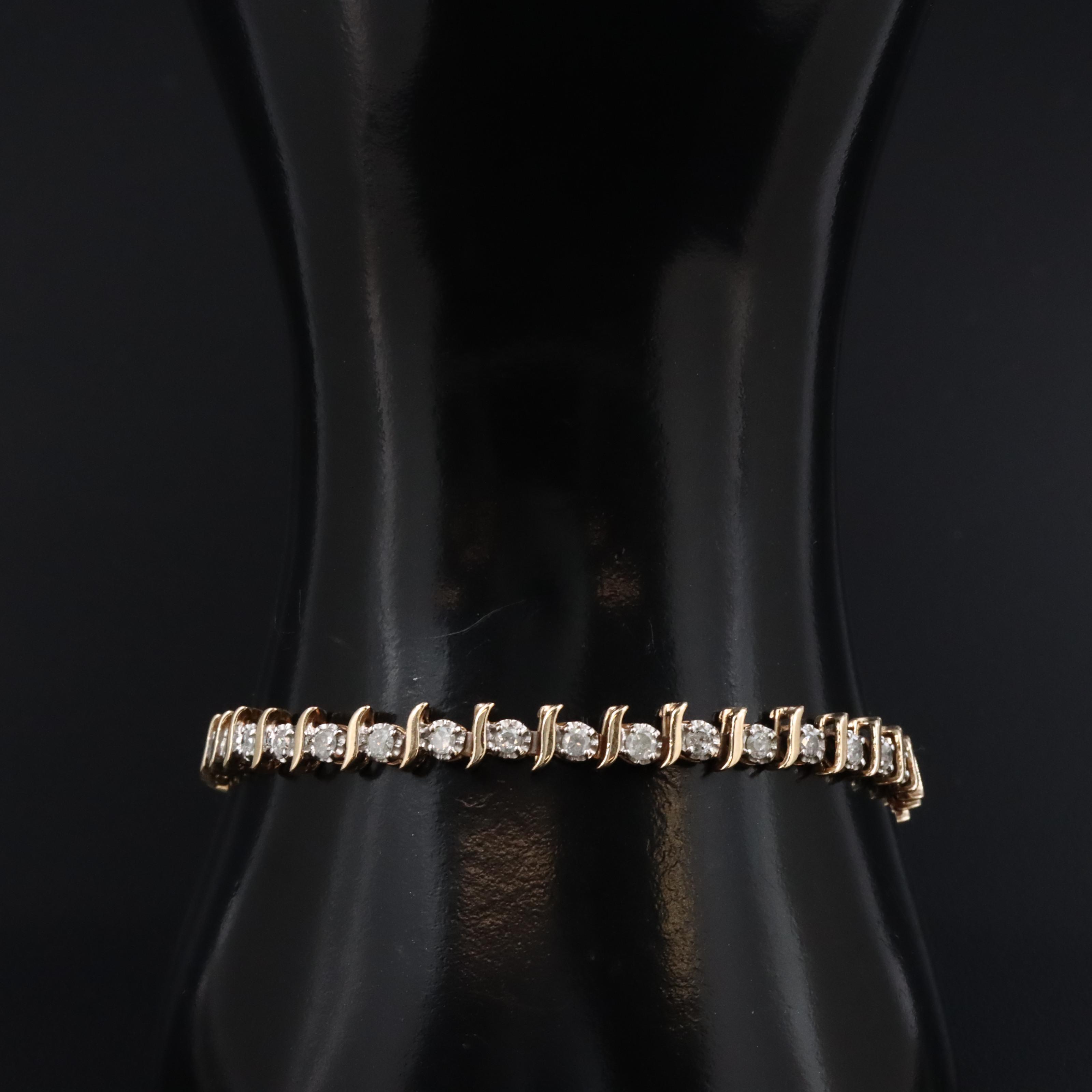 10K 1.55 CTW Diamond Bracelet