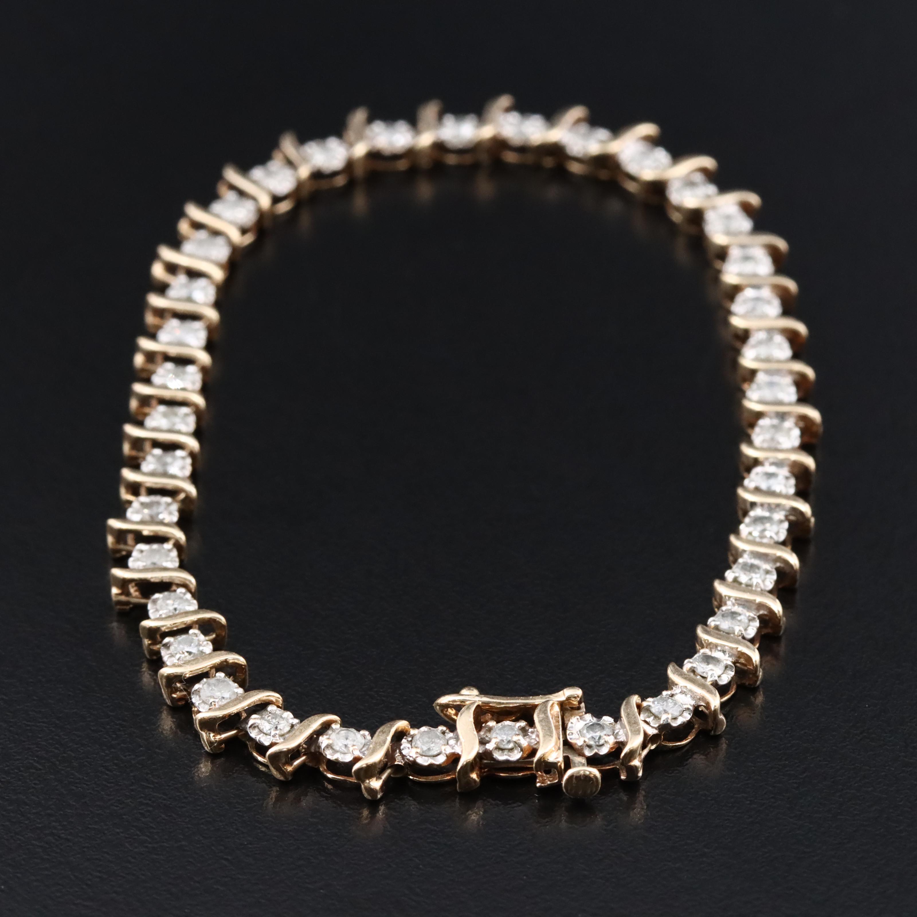 10K 1.55 CTW Diamond Bracelet