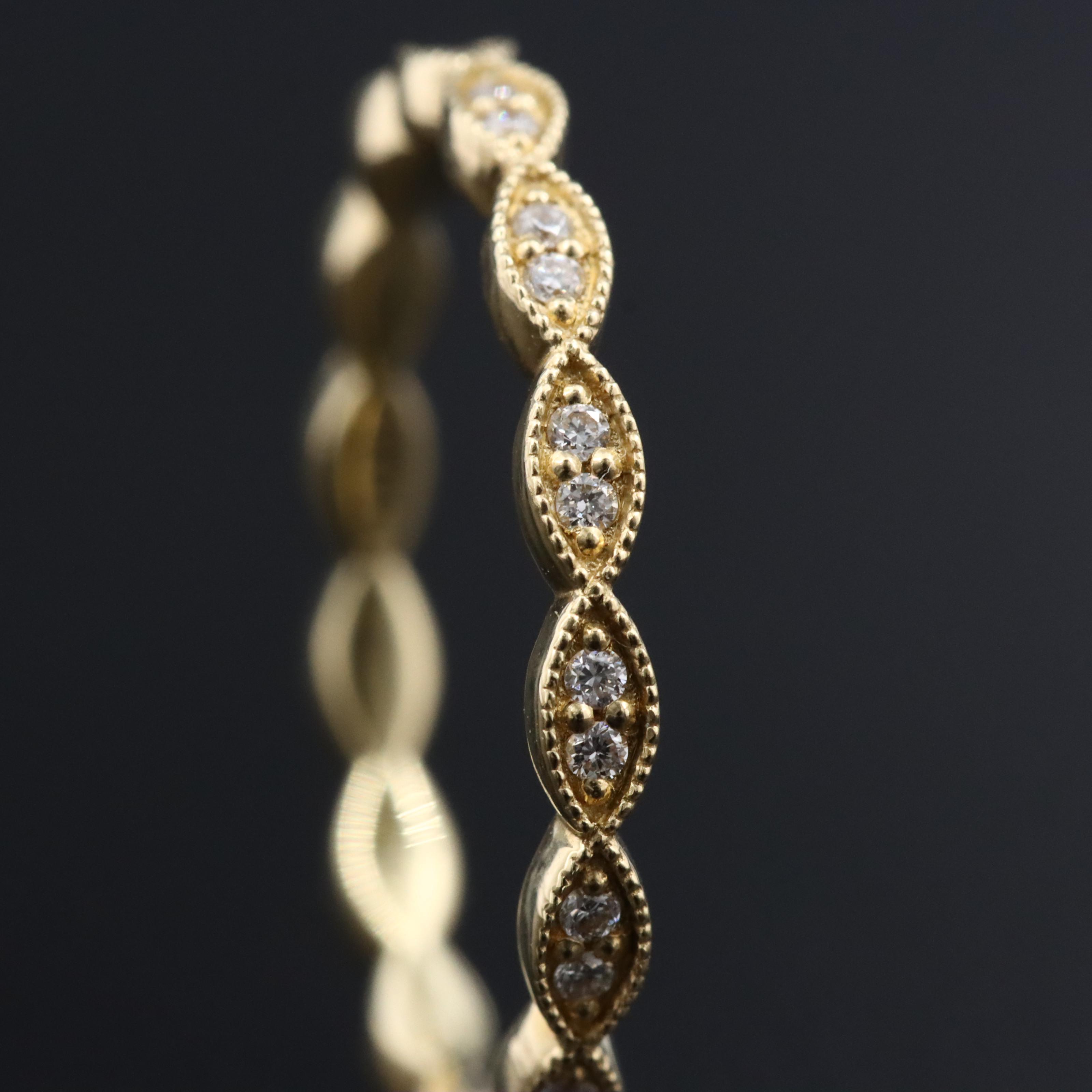 18K 0.15 CTW Lab Grown Diamond Eternity Band