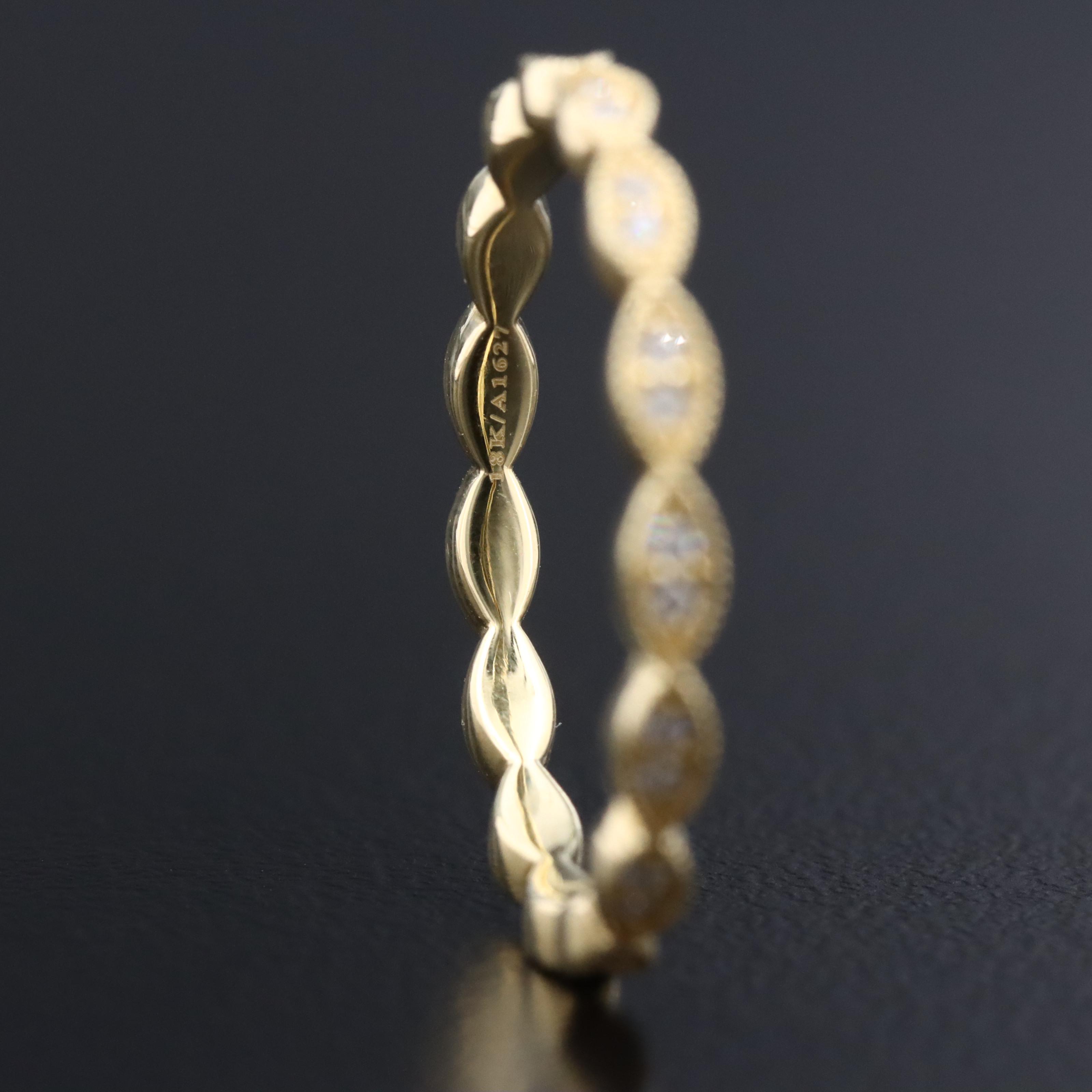 18K 0.15 CTW Lab Grown Diamond Eternity Band