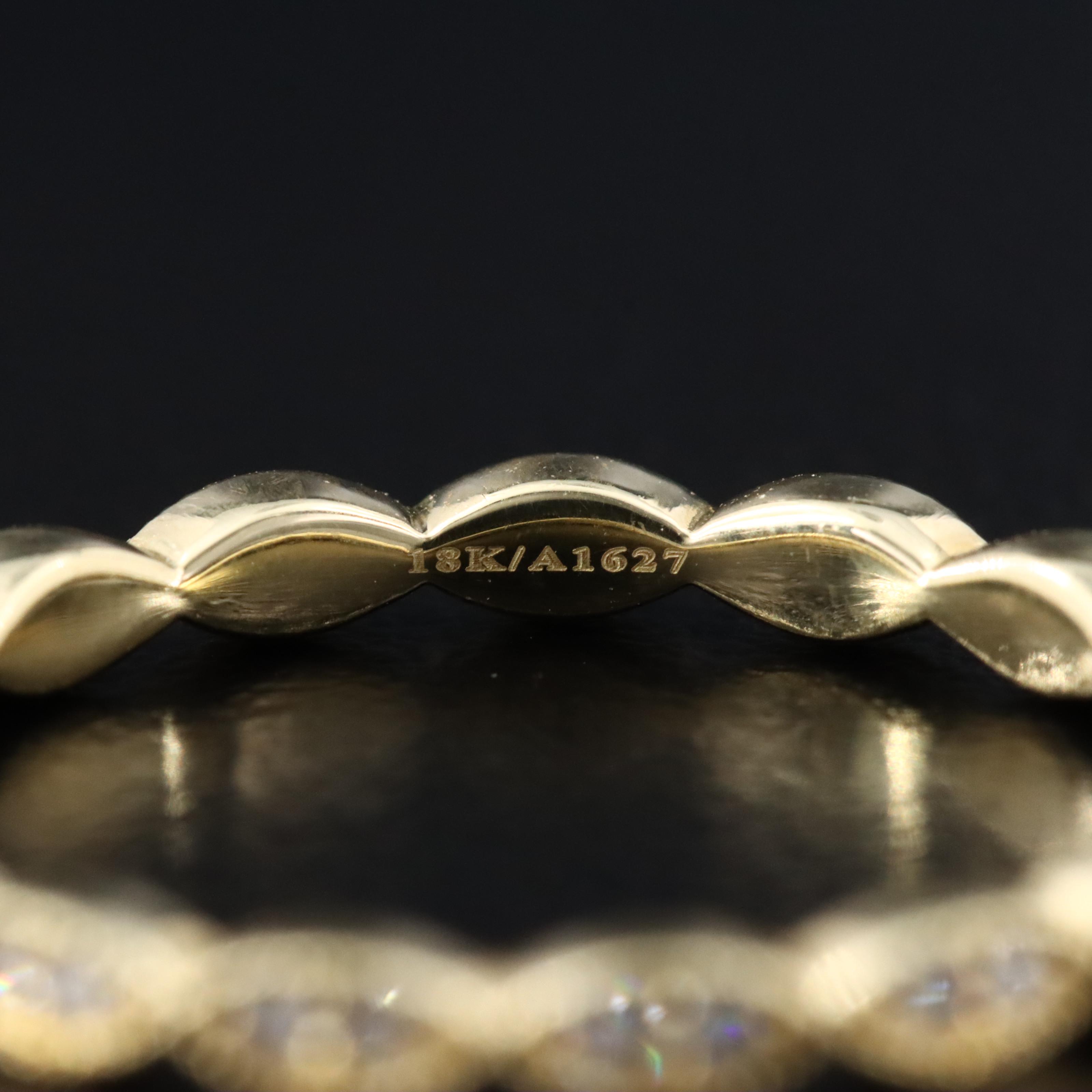 18K 0.15 CTW Lab Grown Diamond Eternity Band