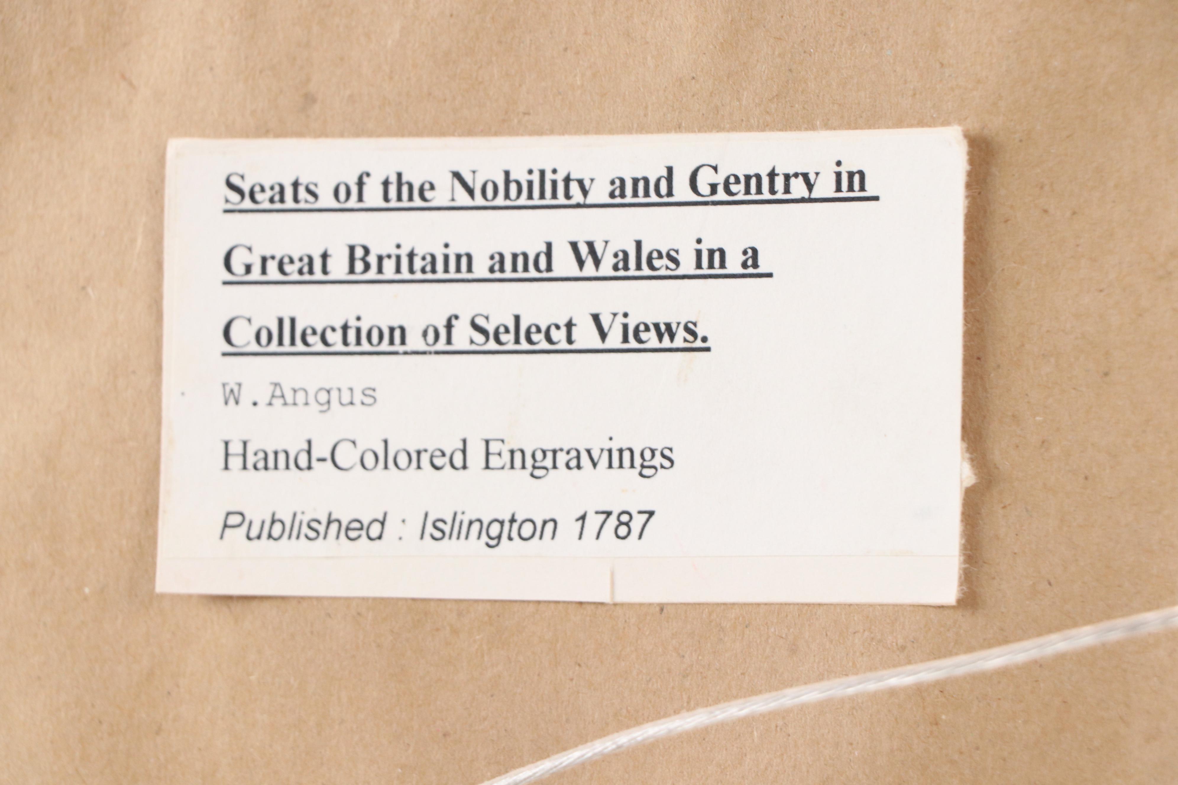 English Hand-Colored Engraving of Raby Castle, Mid to Late 19th Century