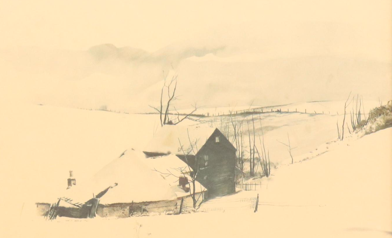 Offset Lithograph After Andrew Wyeth "The Corner," Mid-20th Century