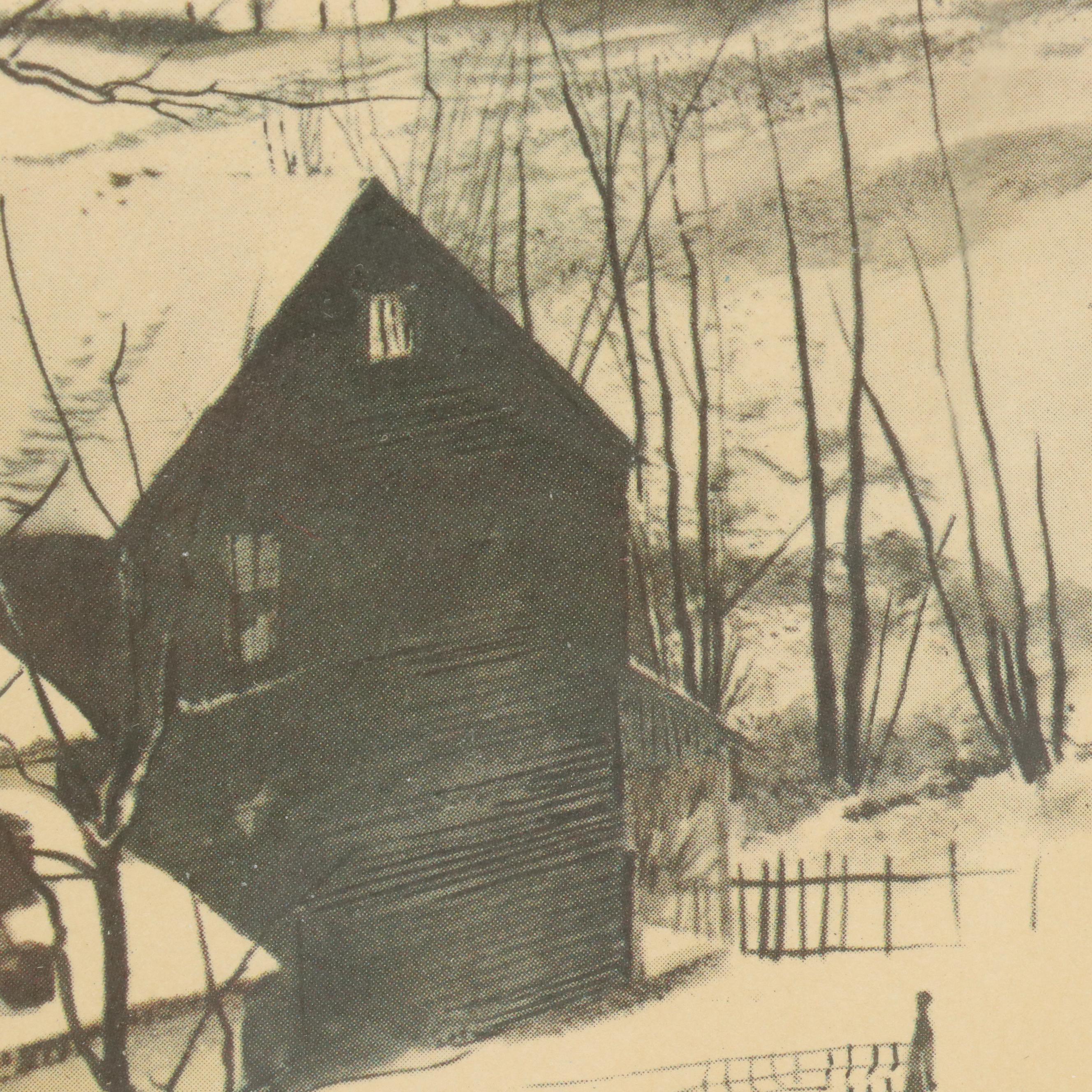 Offset Lithograph After Andrew Wyeth "The Corner," Mid-20th Century