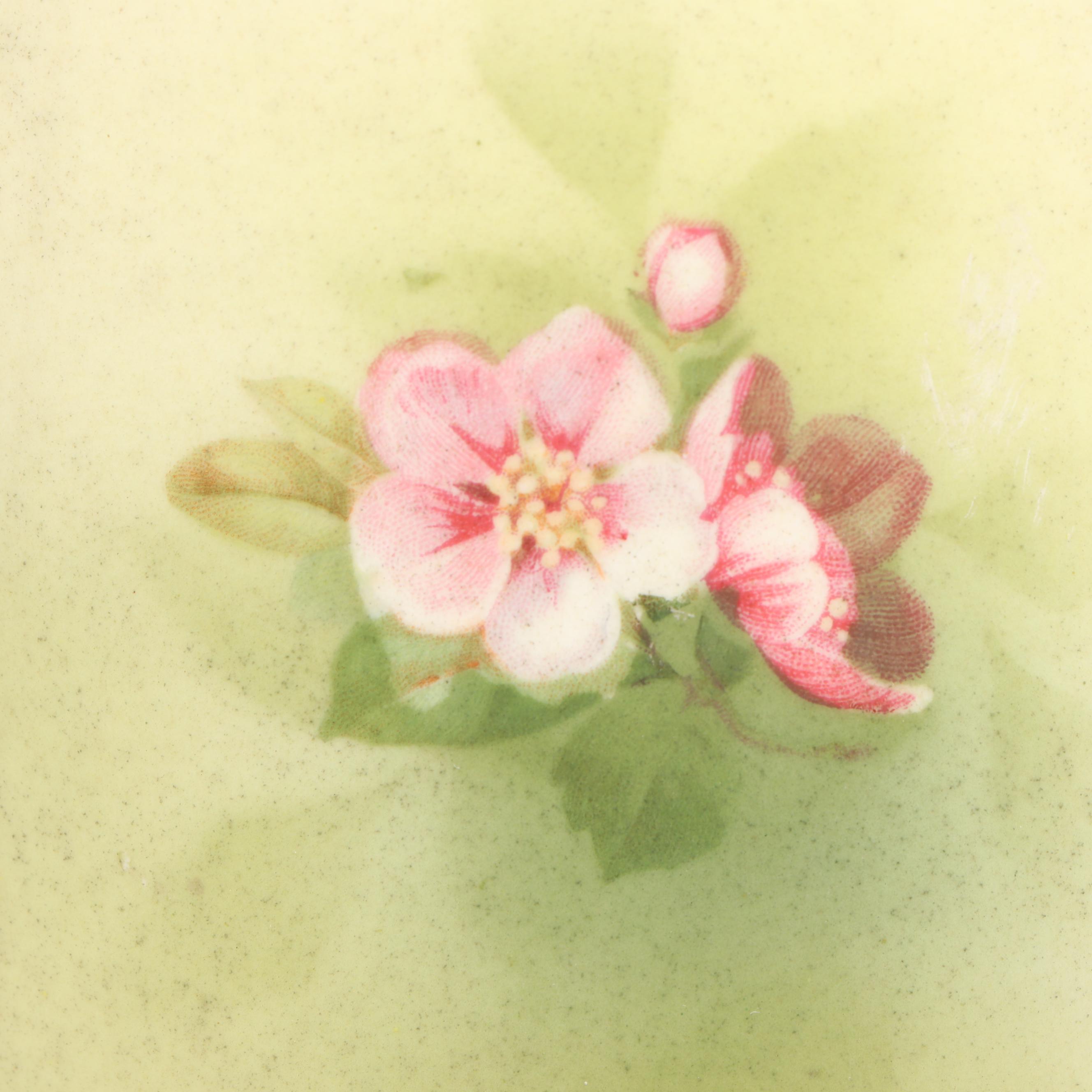 Robert Hanke Austrian Hand-Painted Floral Porcelain Vases