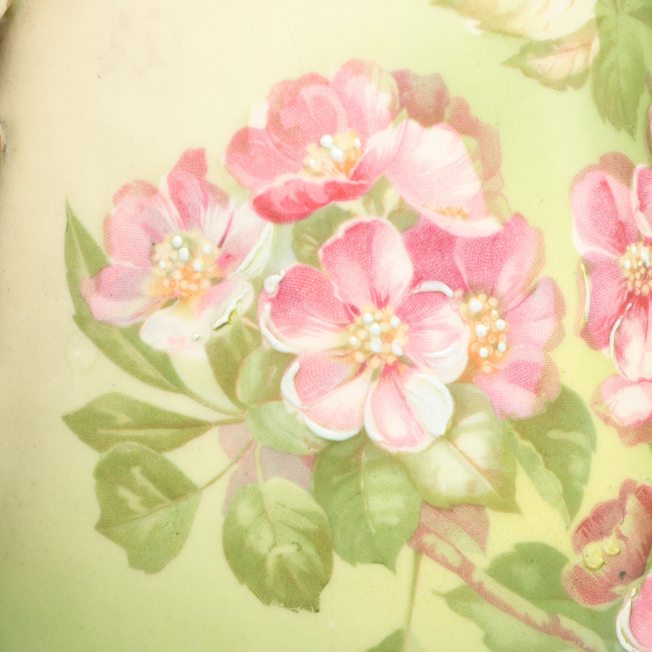 Robert Hanke Austrian Hand-Painted Floral Porcelain Vases