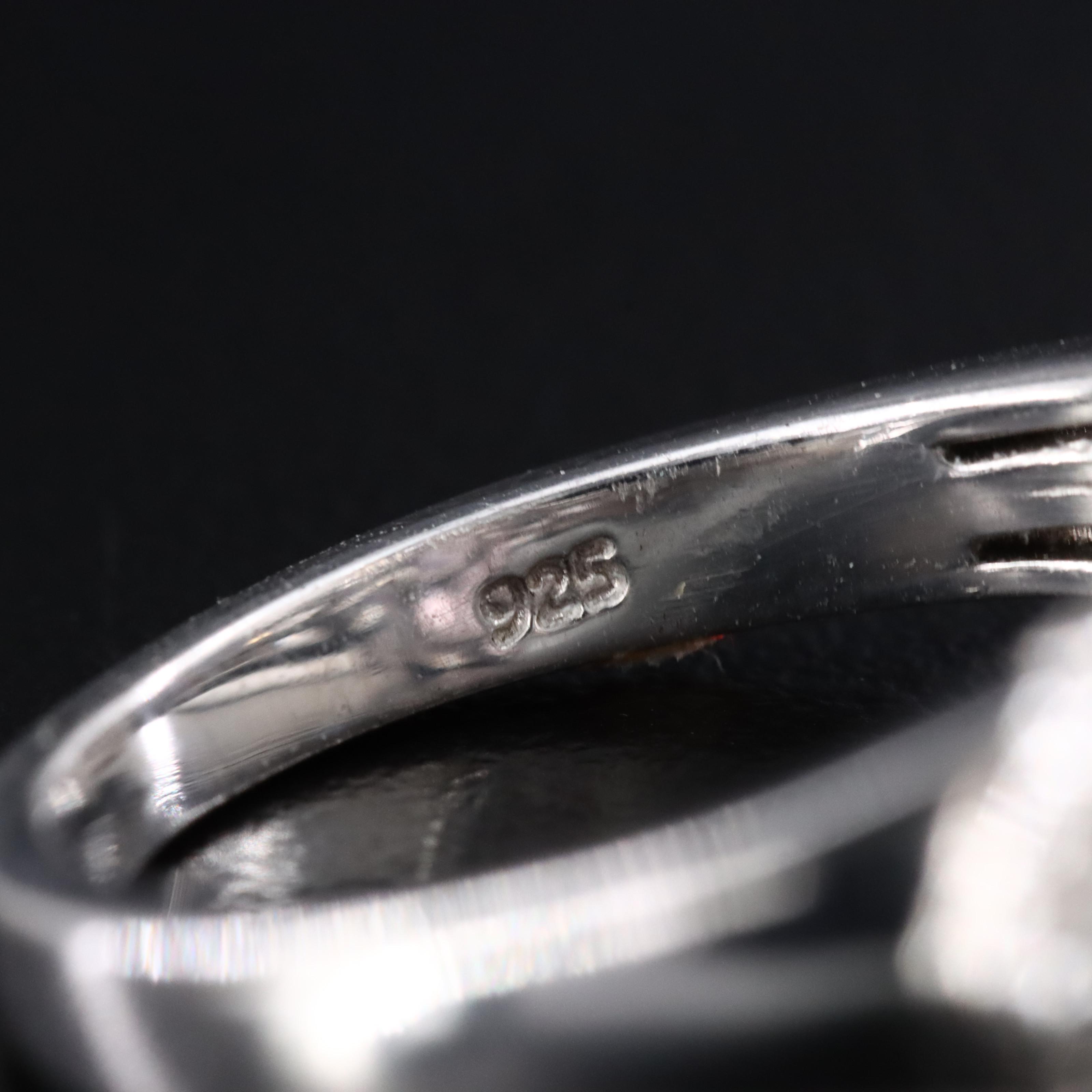 Sterling Amethyst and Sapphire Ring