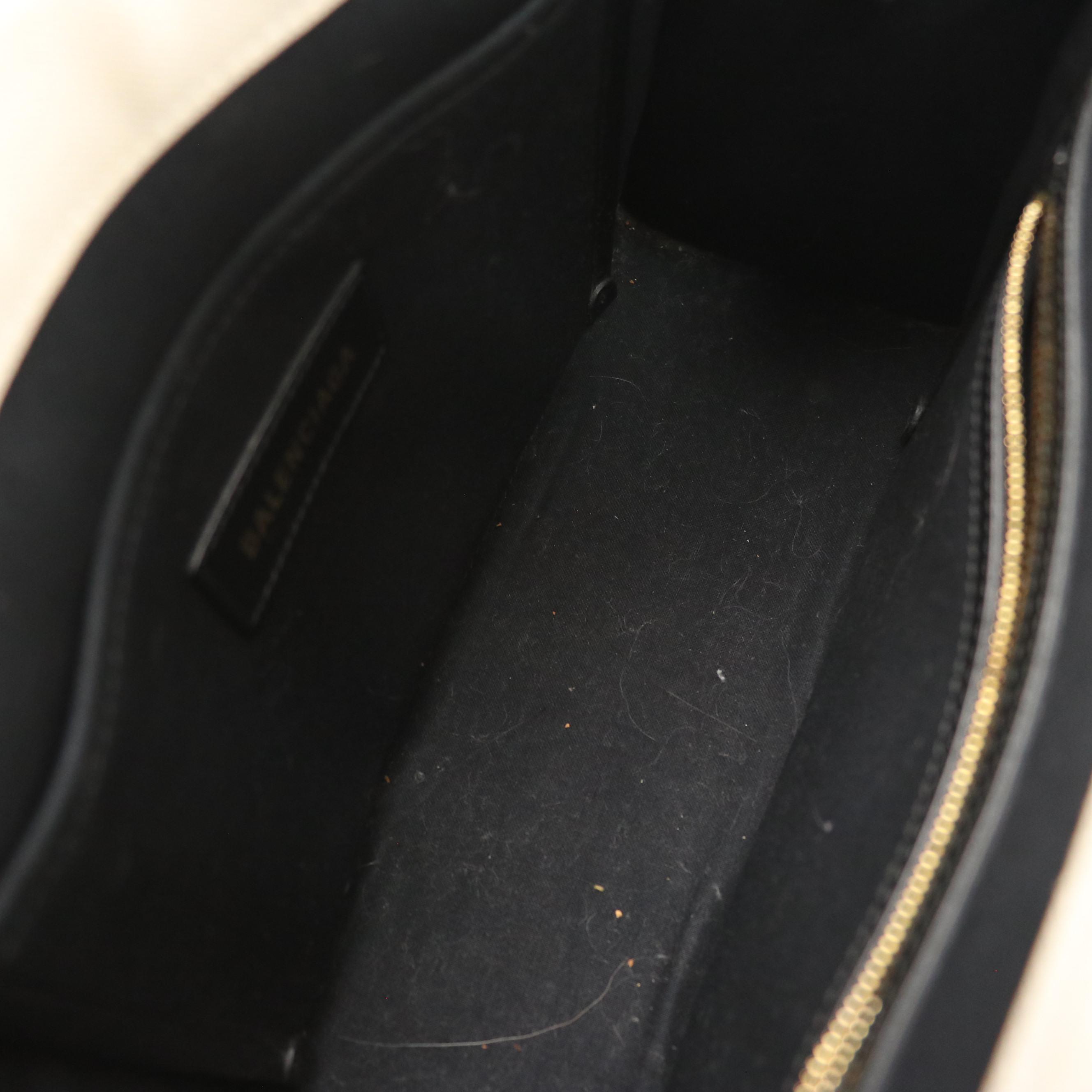 Balenciaga Canvas and Leather Small Tote