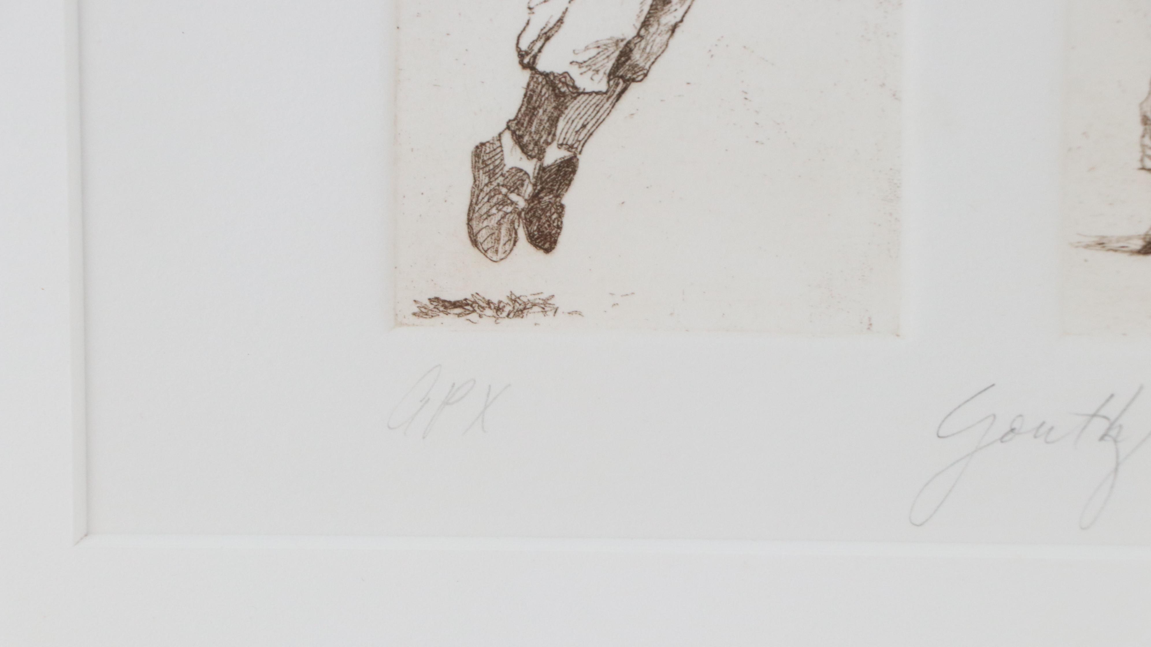 Deborah Geurtze Baseball Etching "Youthful Enthusiam"